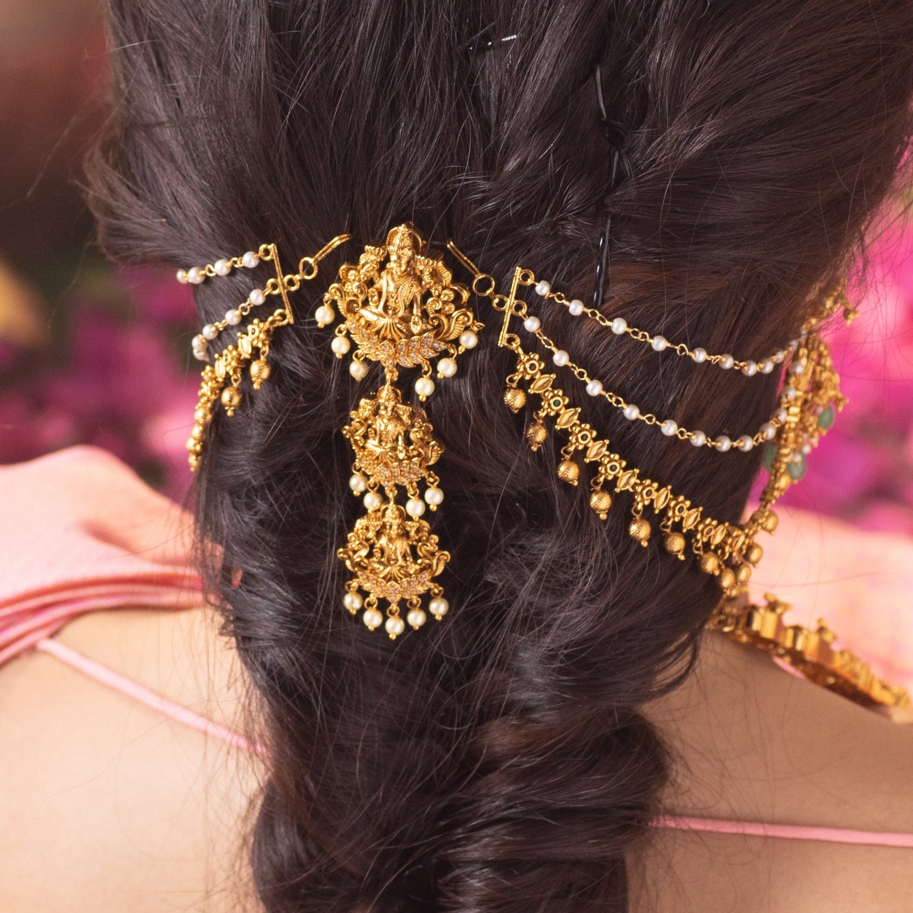 Vedashri Antique Hair Brooch