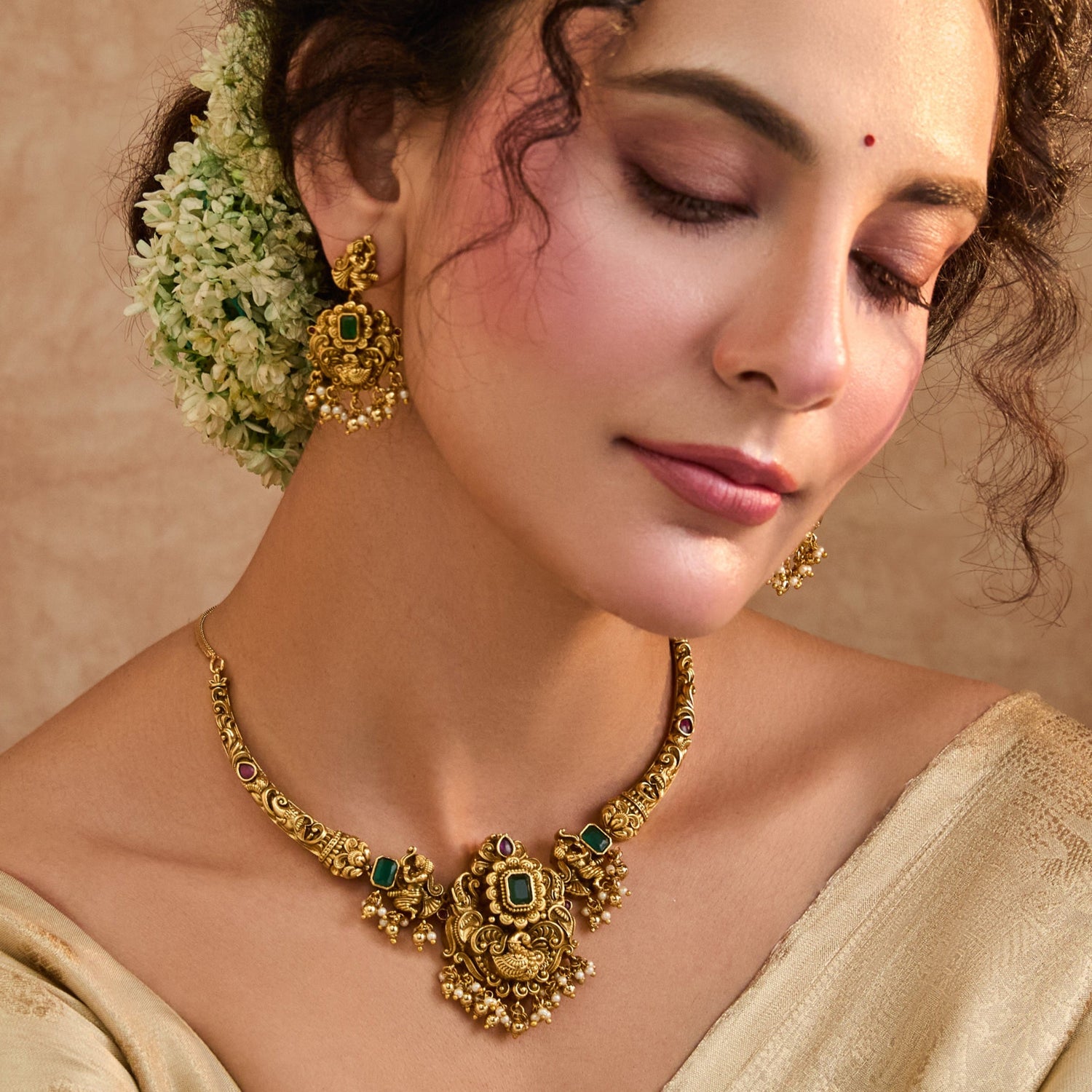 Lavanya Antique Necklace Set