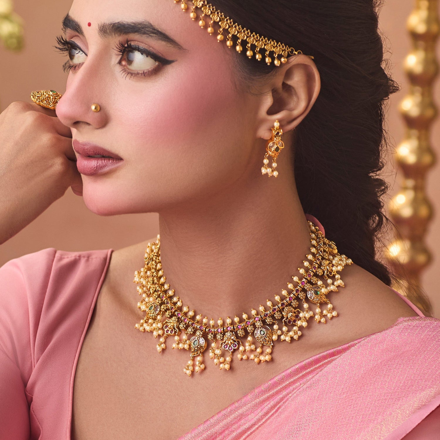 Triveni  Antique Necklace Set