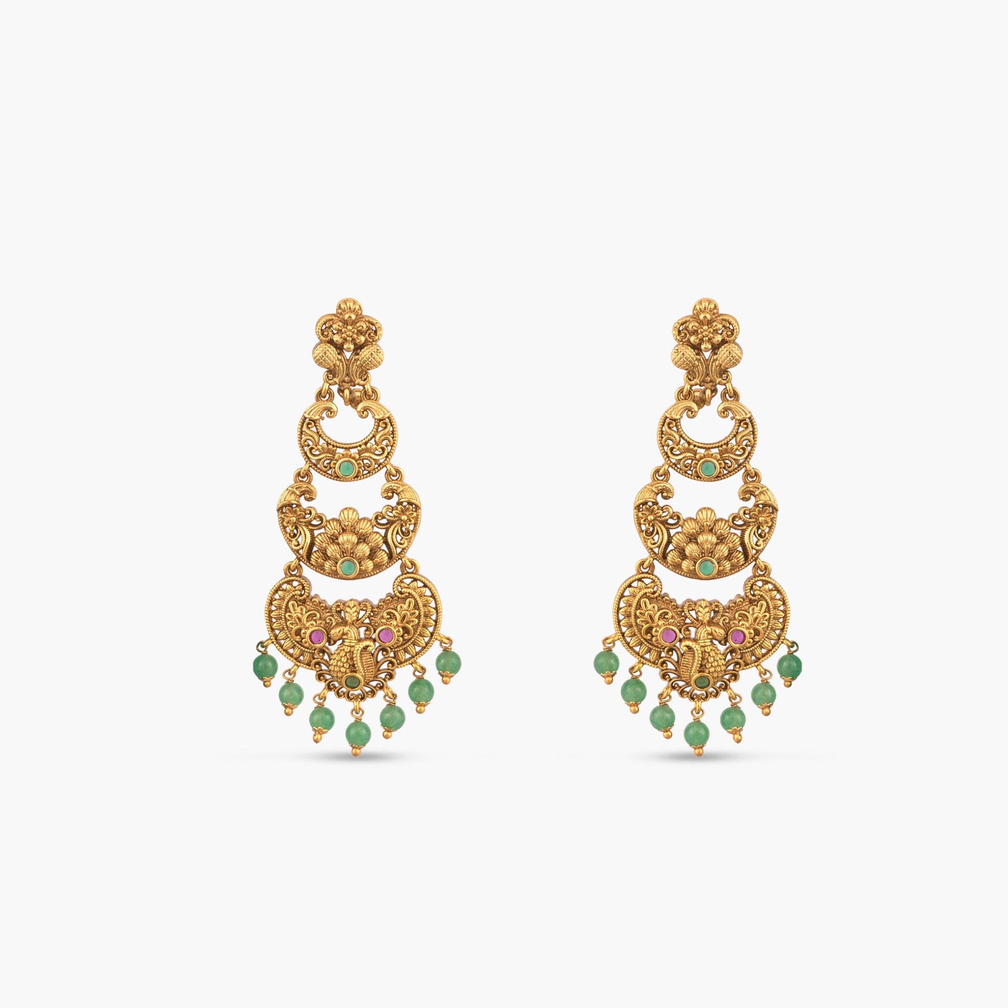 Ira Antique Chandbali Earrings