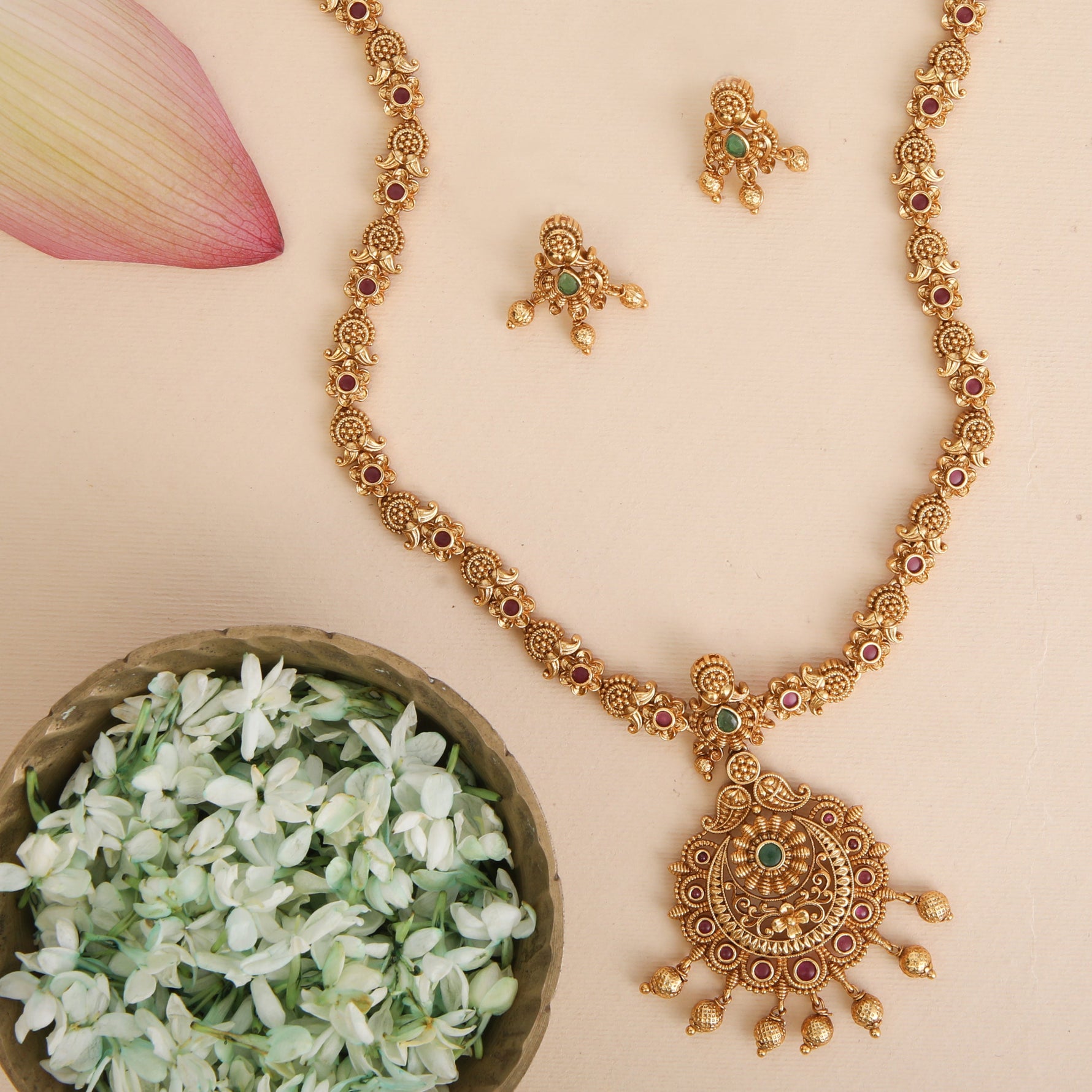 Raima Antique Long Necklace Set