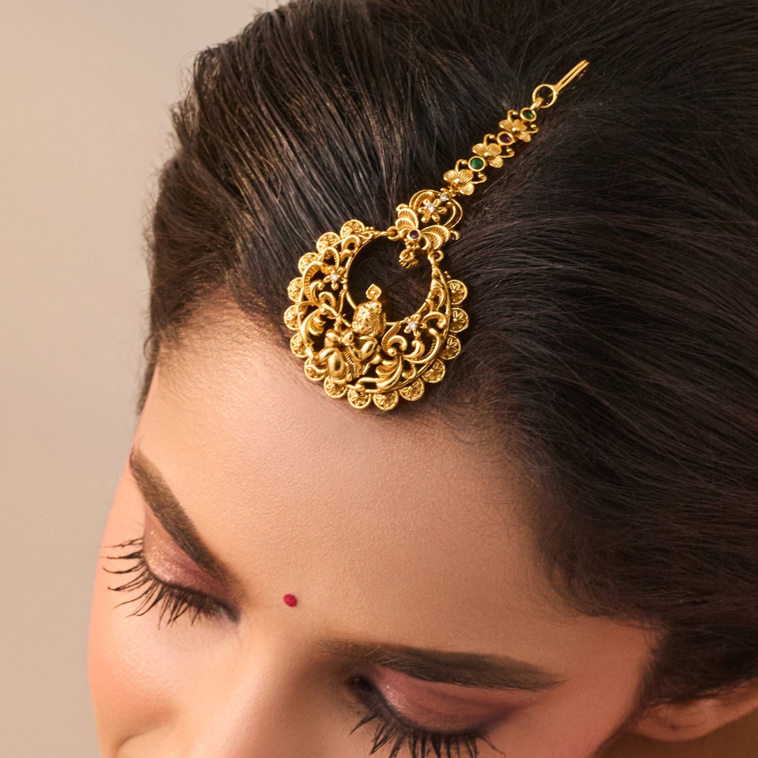 Aina Antique Maang Tikka