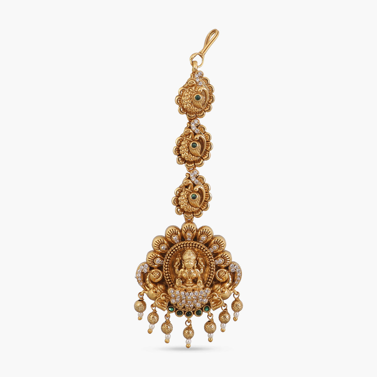 Amaya Green Antique Maang Tikka
