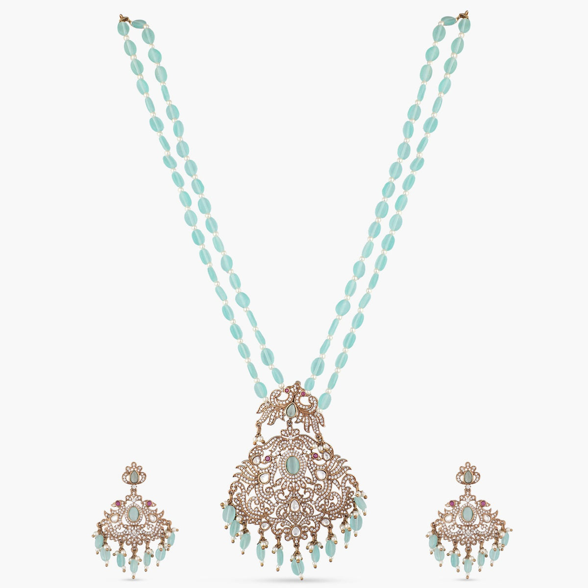 Adelia Nakshatra CZ Necklace Set