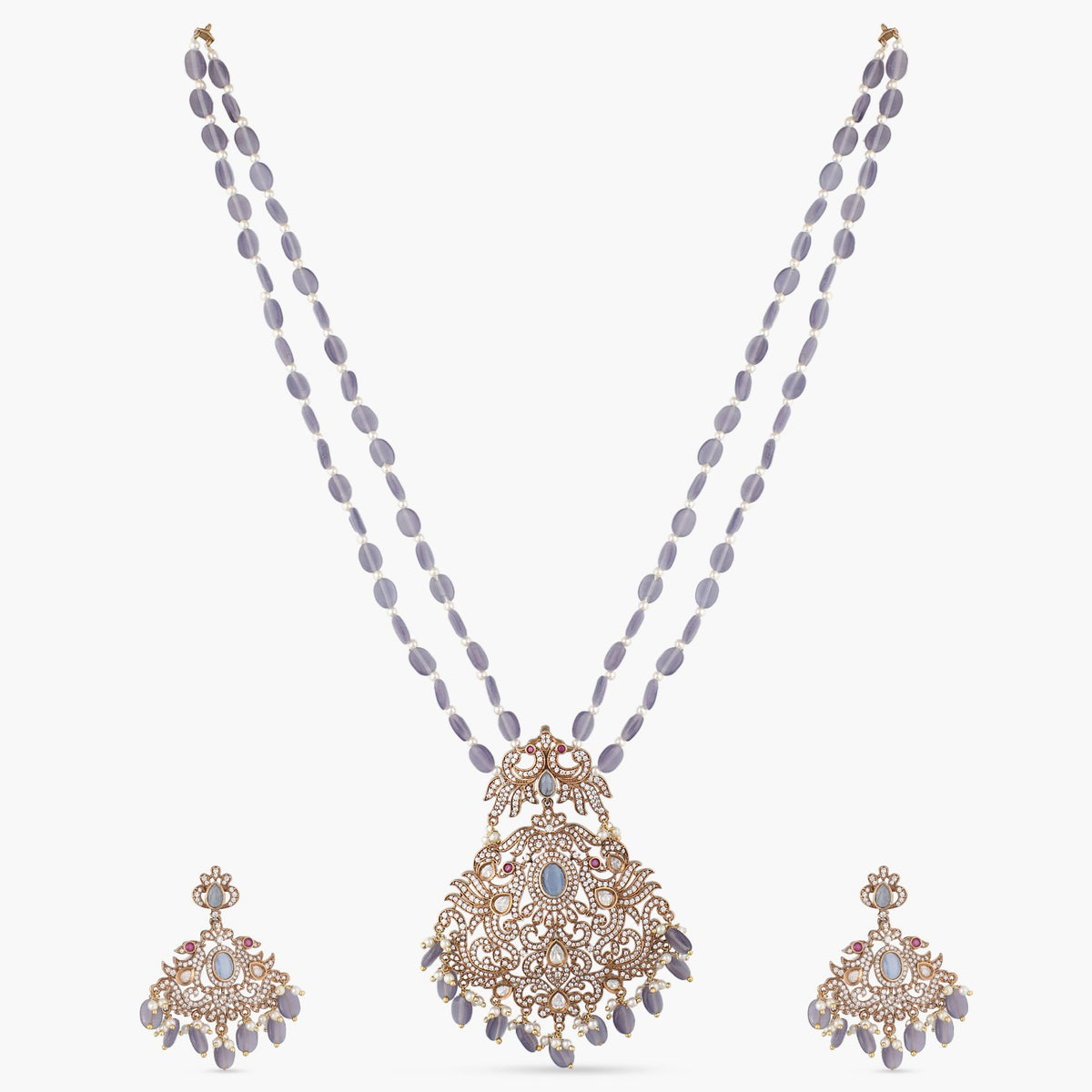 Adelia Nakshatra CZ Necklace Set