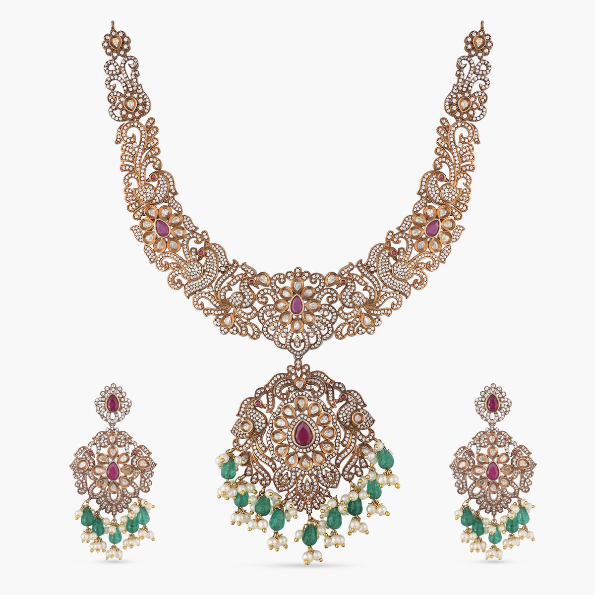 Cristie Nakshatra CZ Necklace Set