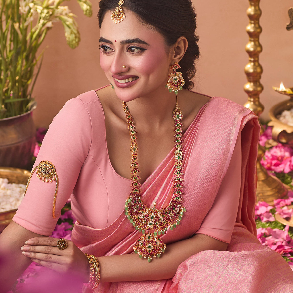 Trishika Antique Long Necklace Set