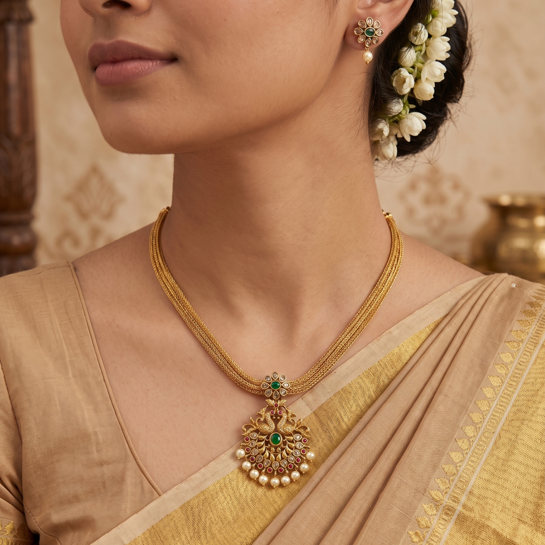 Aarnika Antique Necklace Set