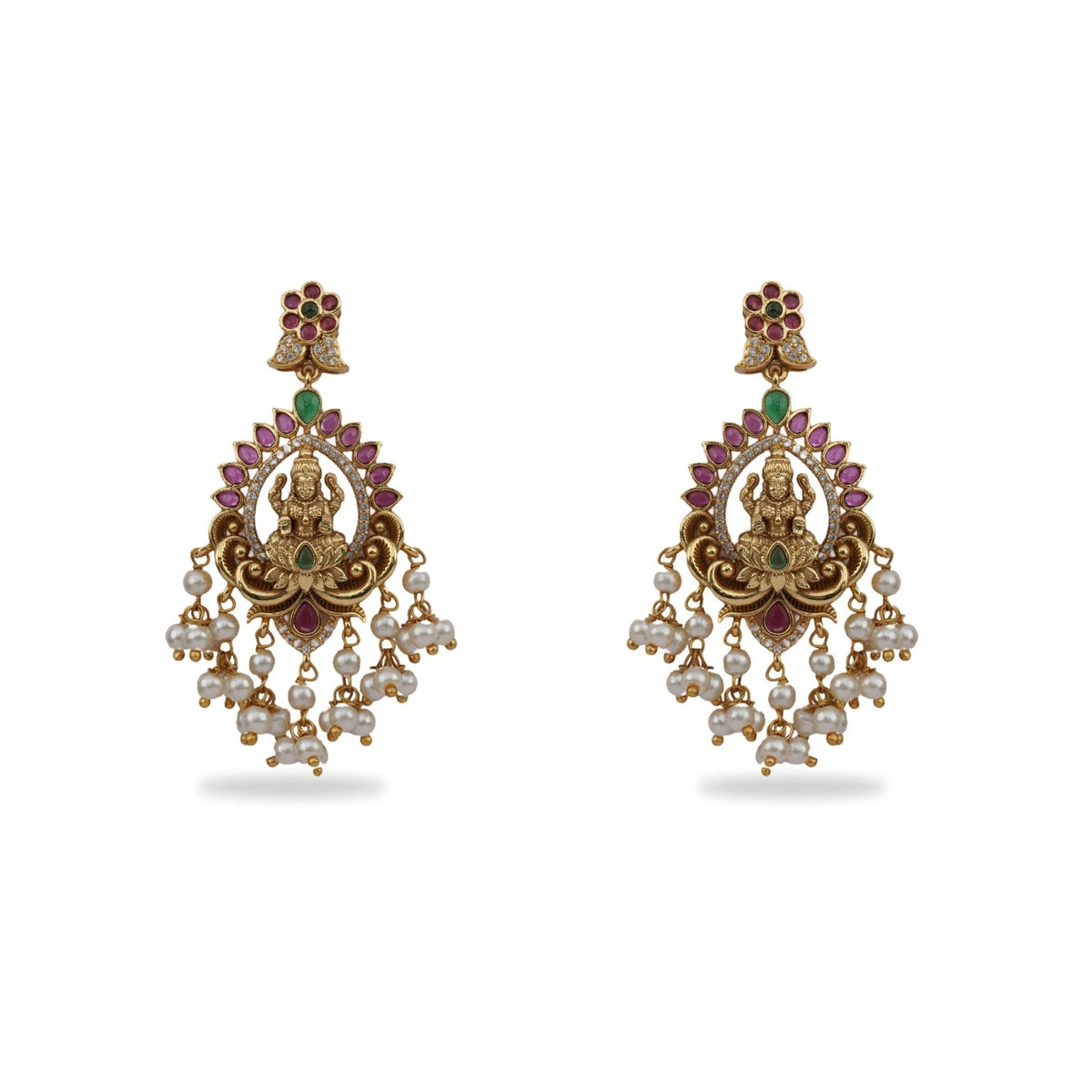 Sanvi Nakshi Temple Necklace Set