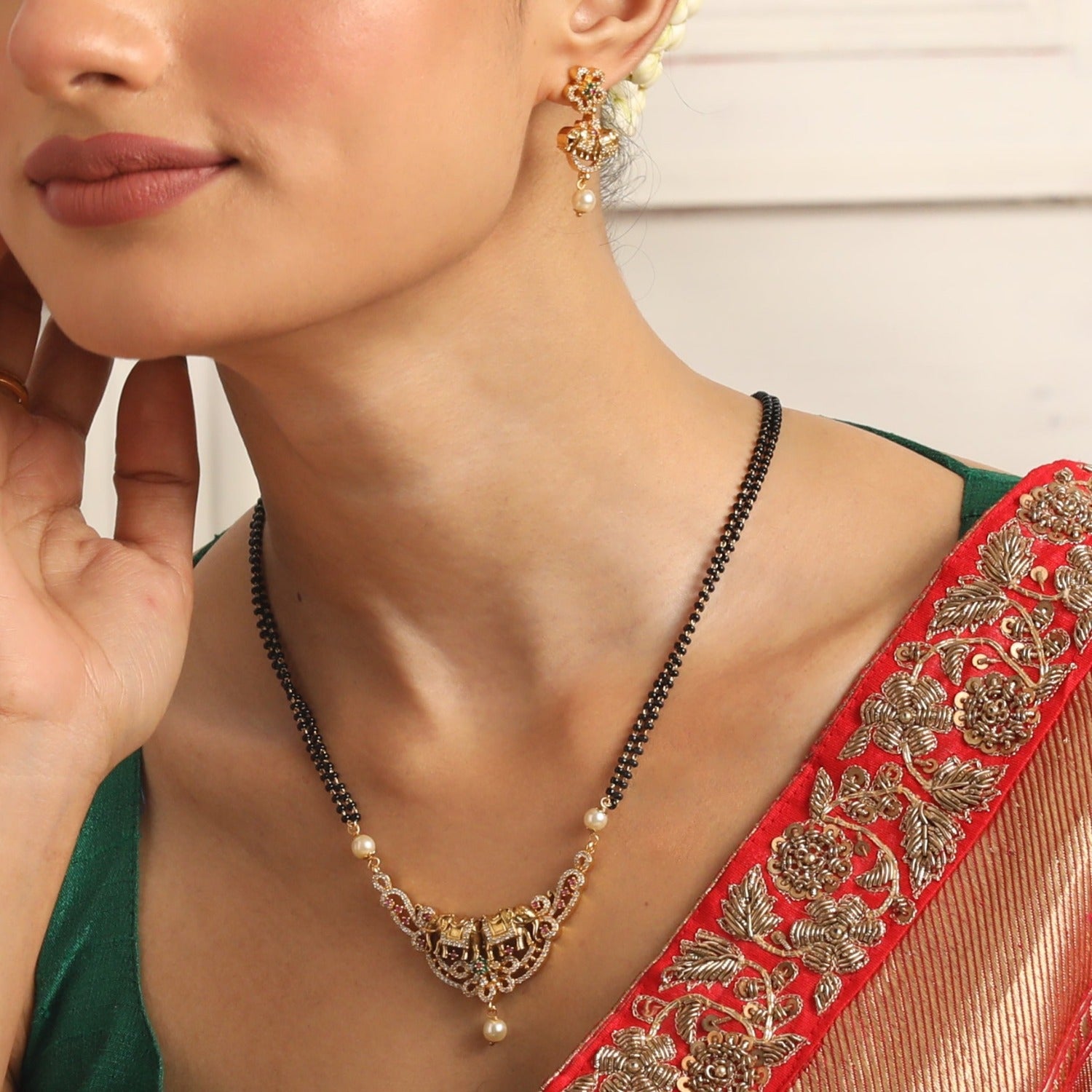 Elephant Classic Antique Mangalsutra Set