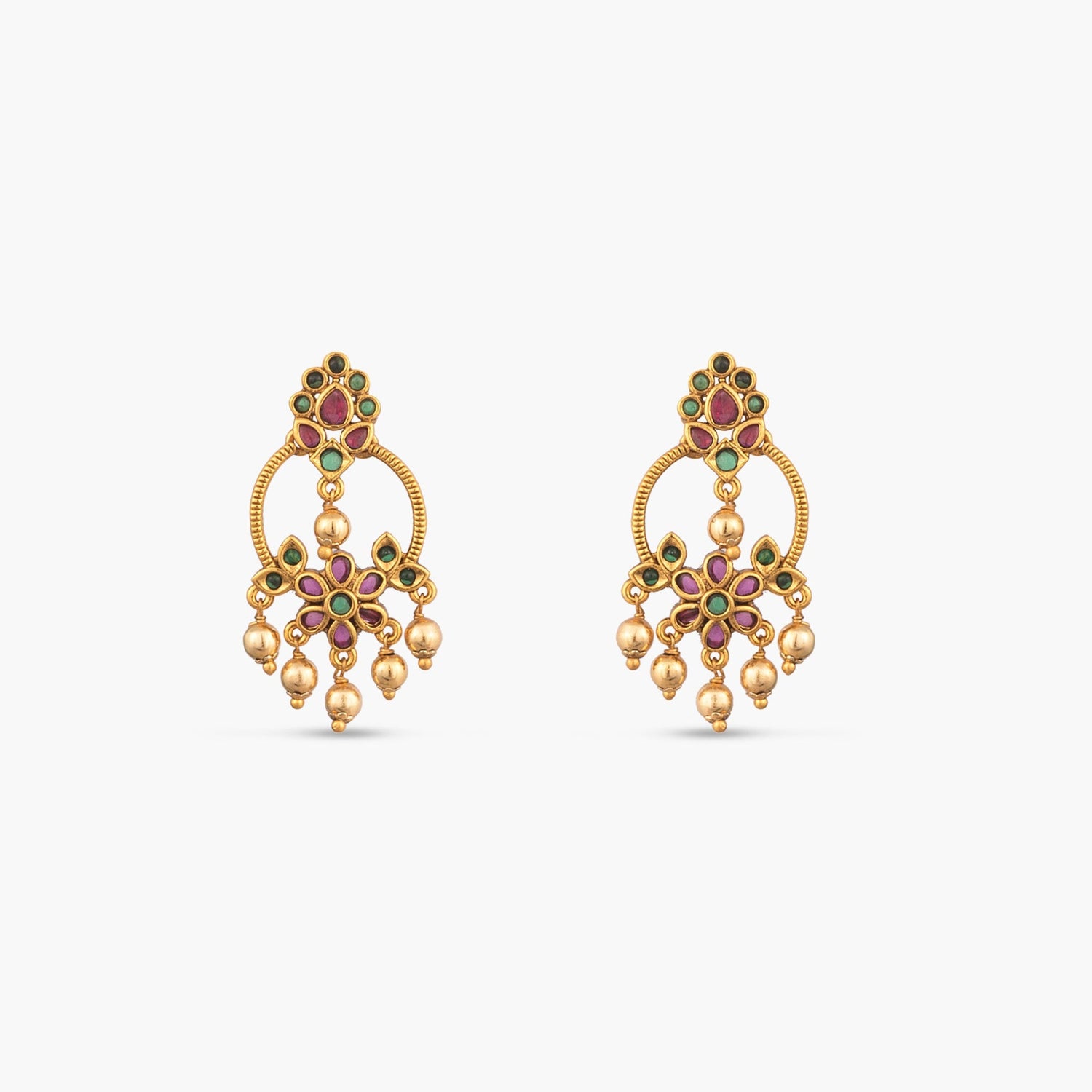 Varnika Antique Chandbali Earrings