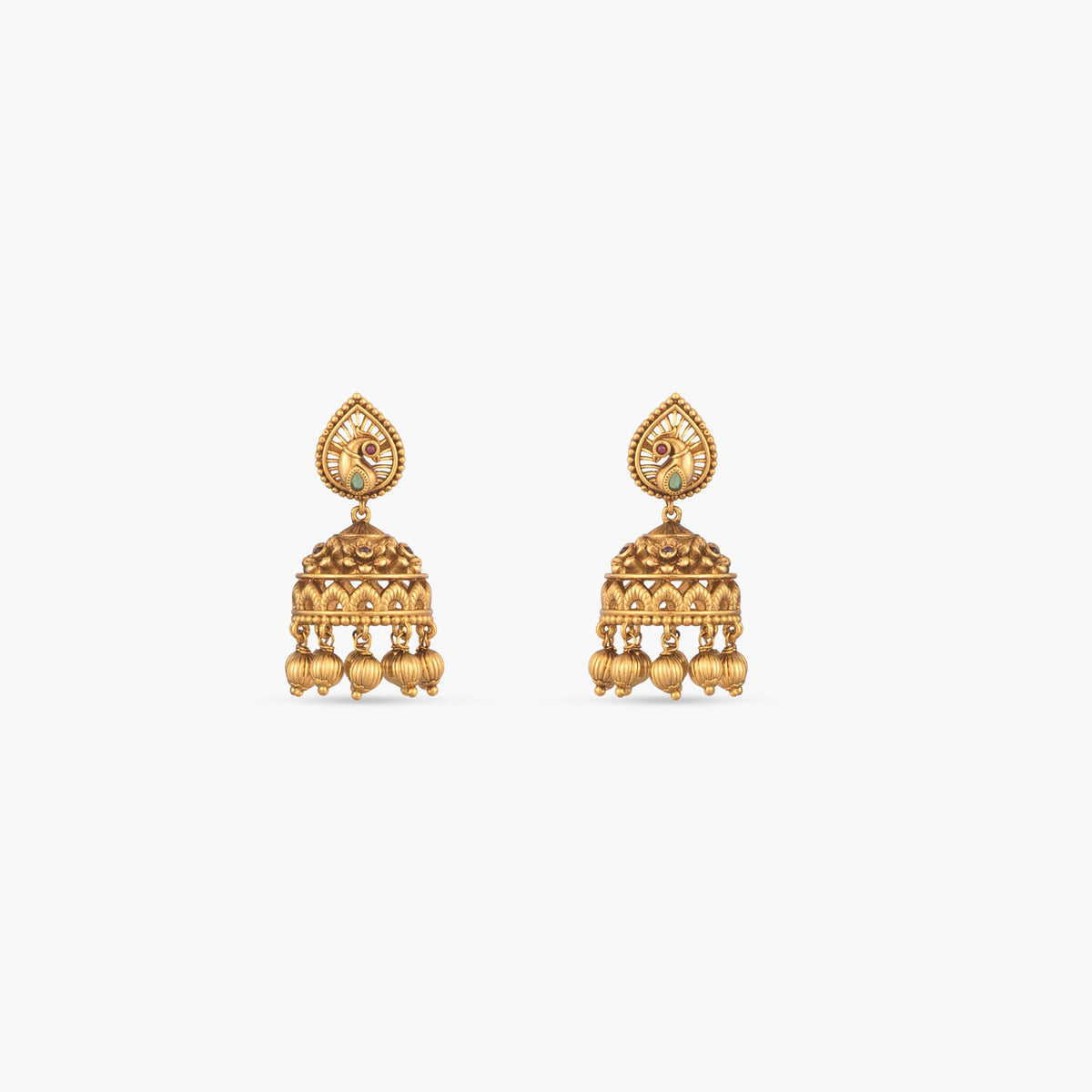 Kanchana Antique Jhumka Earrings