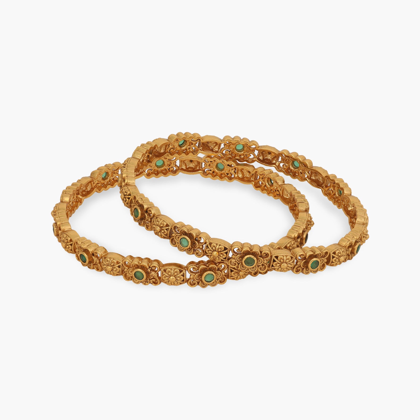Torsha Antique Floral Bangle