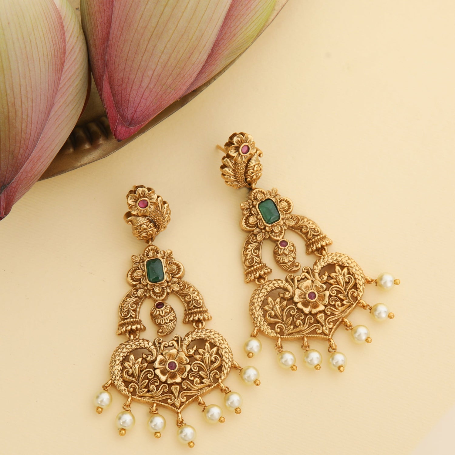 Vyanika Antique Drop Earrings