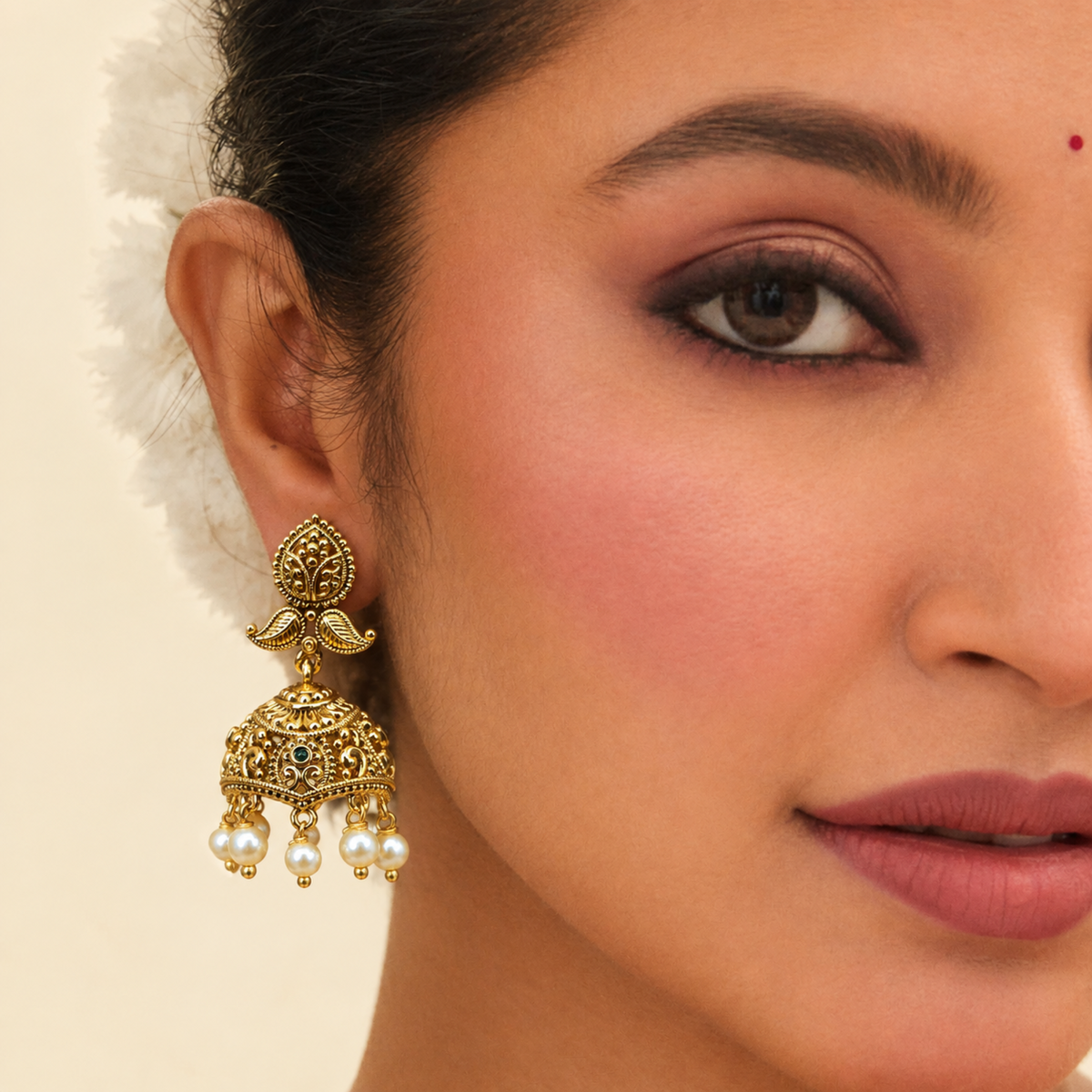 Shalini Antique Jhumka Earrings