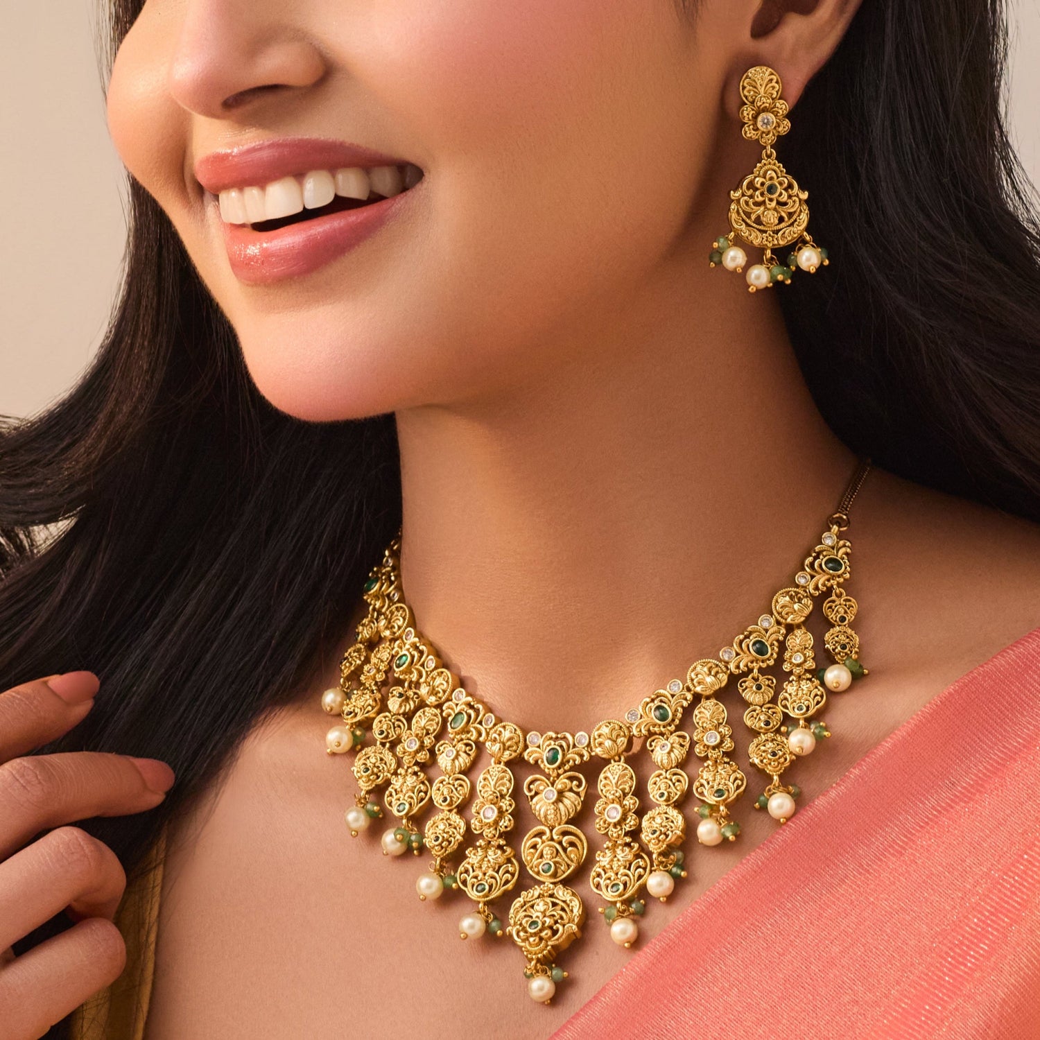 Malathi Antique Necklace Set