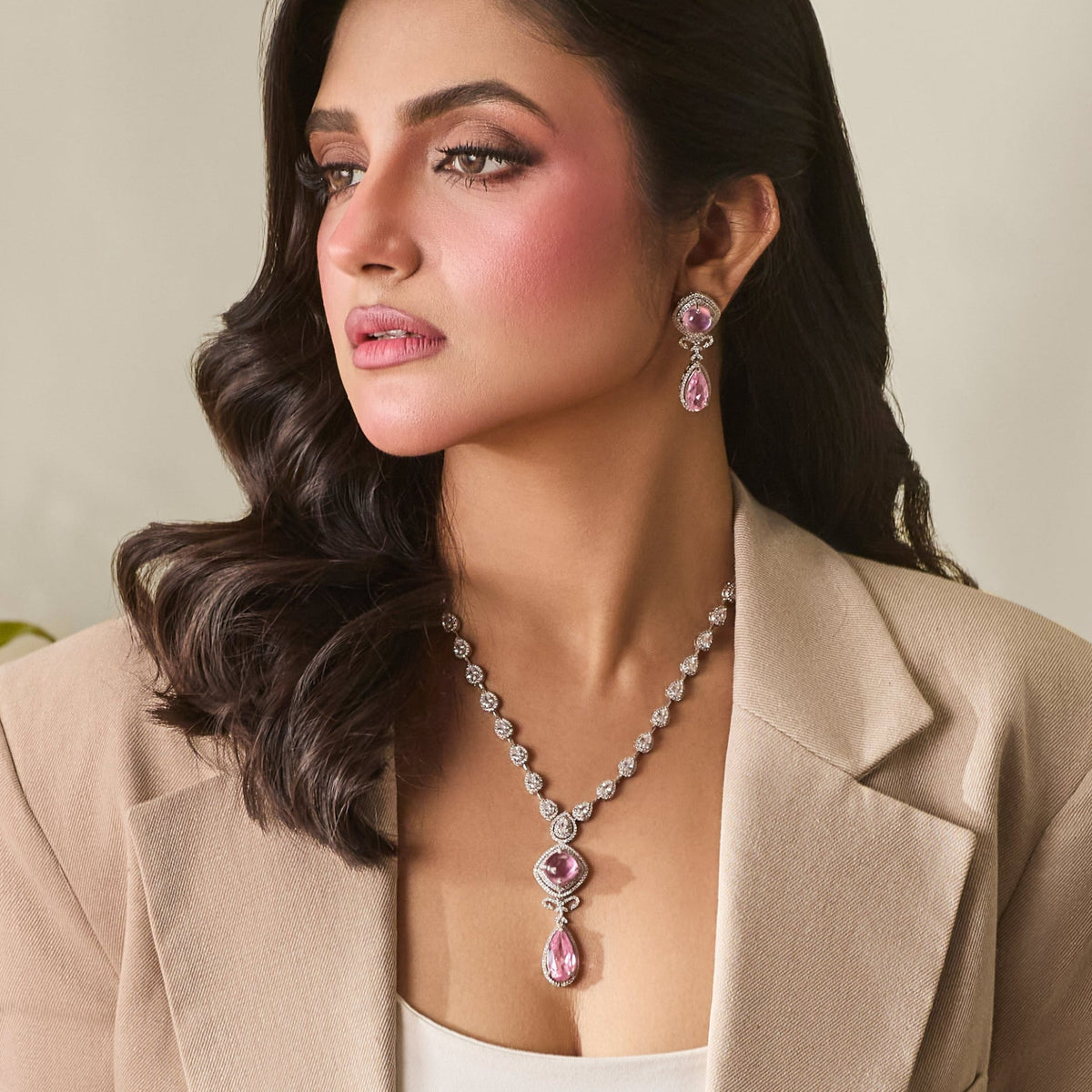 Avyra CZ Necklace Set