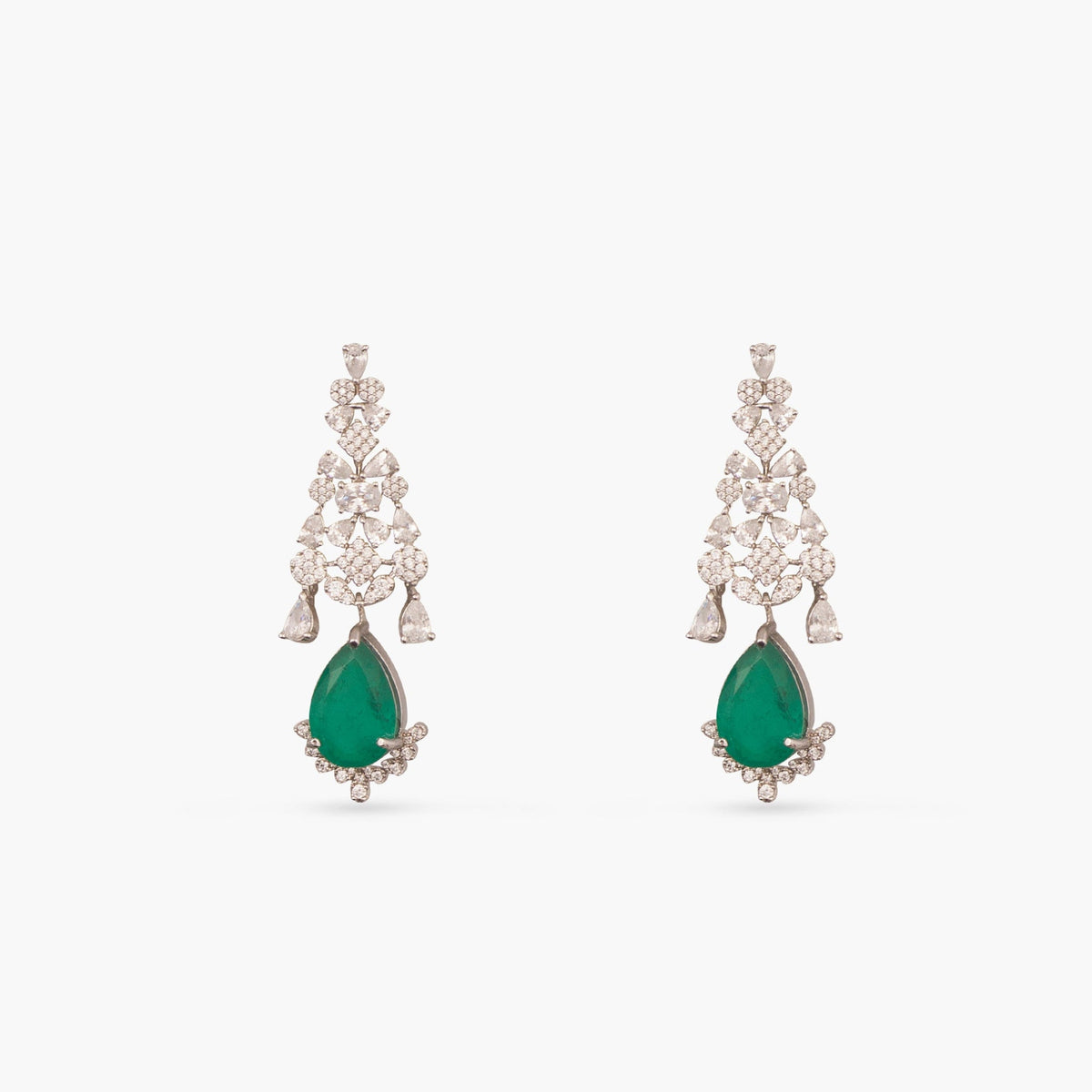 Ruhi Nakshatra CZ Green Choker Set