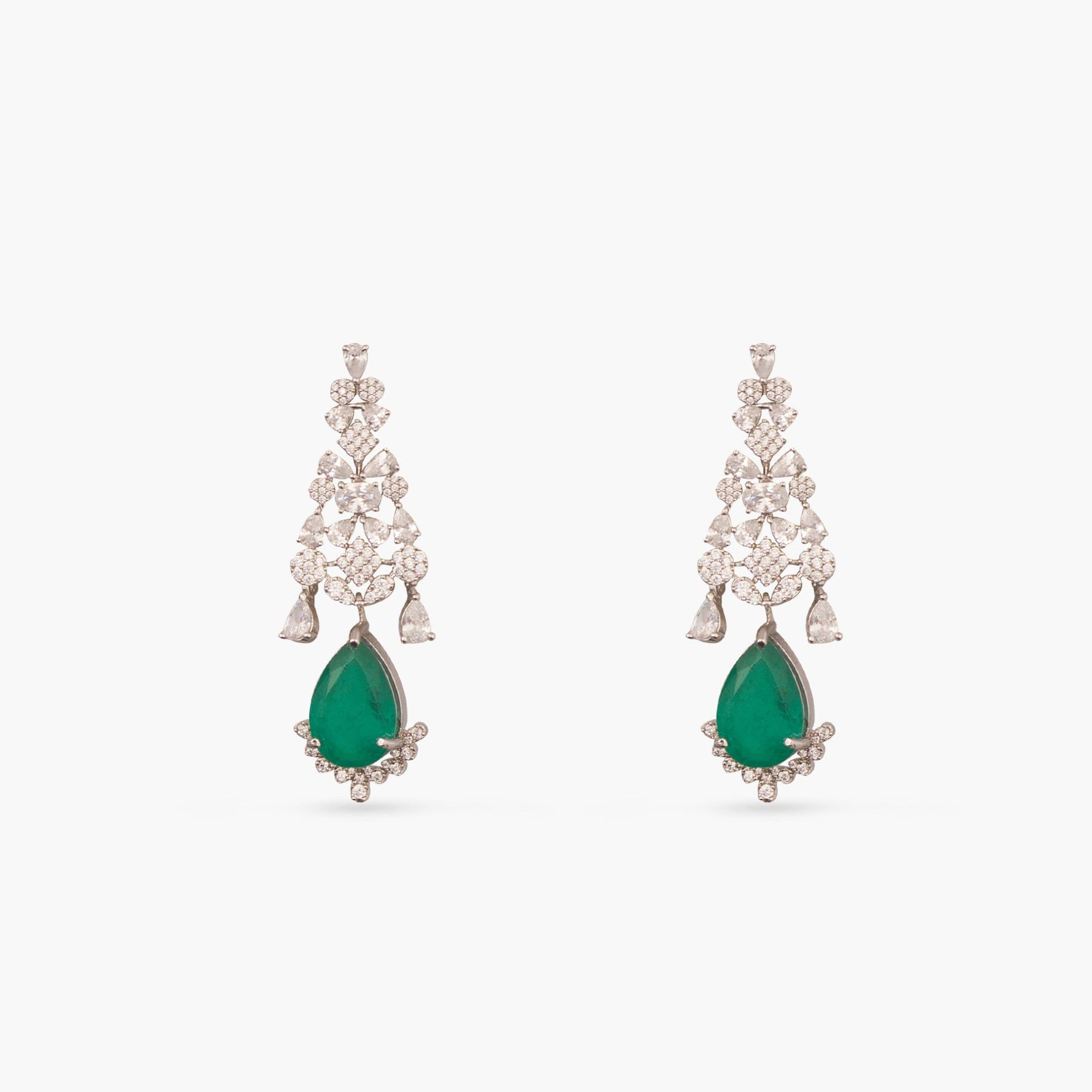 Ruhi Nakshatra CZ Green Choker Set