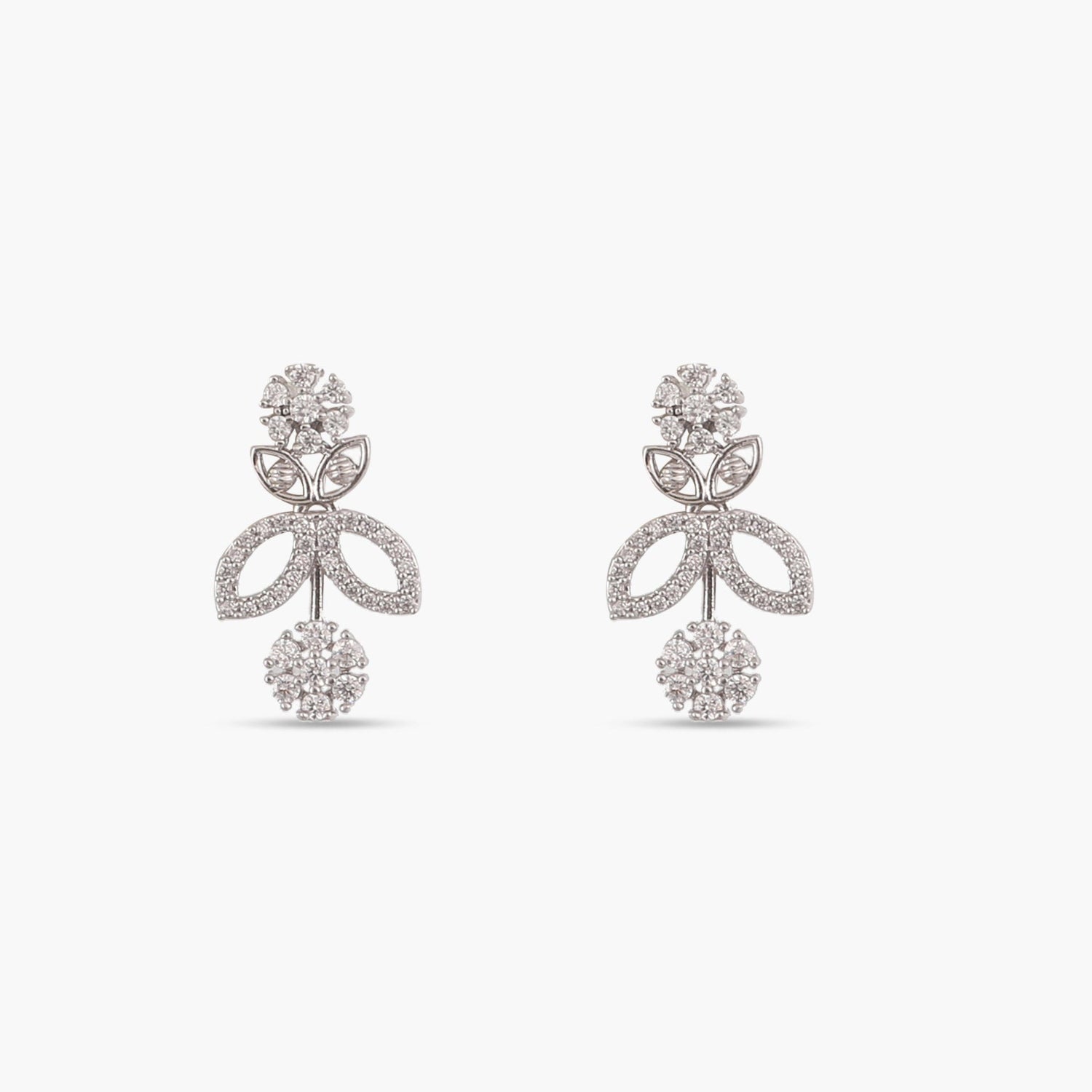 Snowflake Nakshatra CZ Necklace Set