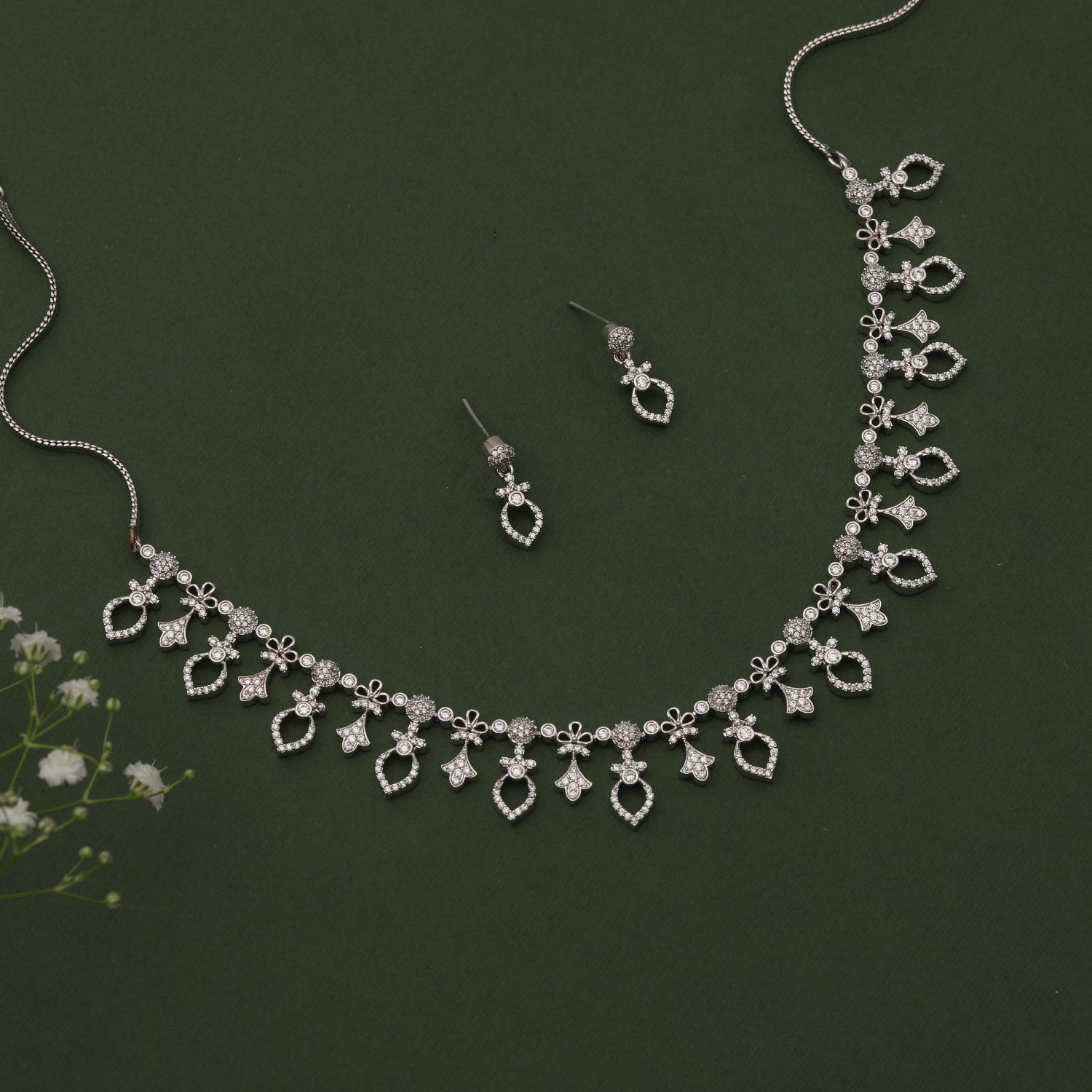 Dazzle Nakshatra CZ Necklace Set