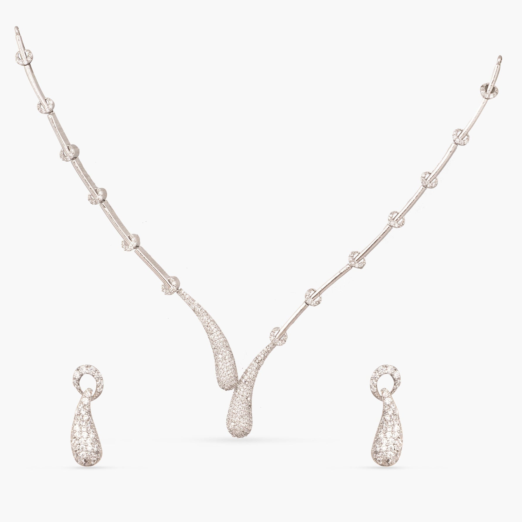 Twinkle CZ Necklace Set