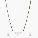 Rishita CZ Black Beads Necklace Set