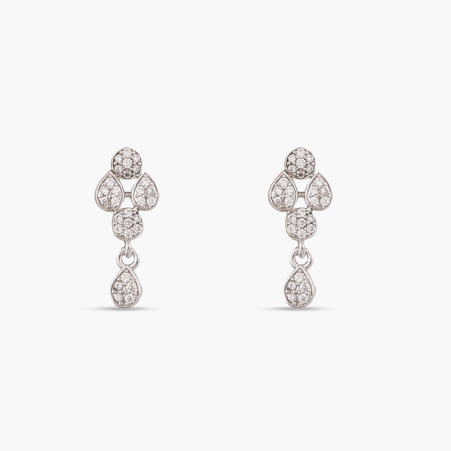 Aura CZ White Black Beads Necklace Set