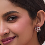 Blossom Pearl Nakshatra CZ Stud Earrings