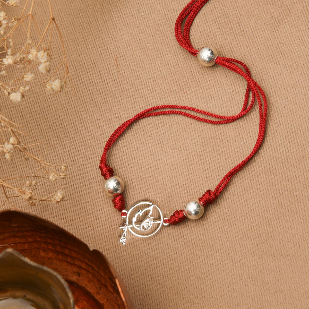 Murlidhar Silver Rakhi