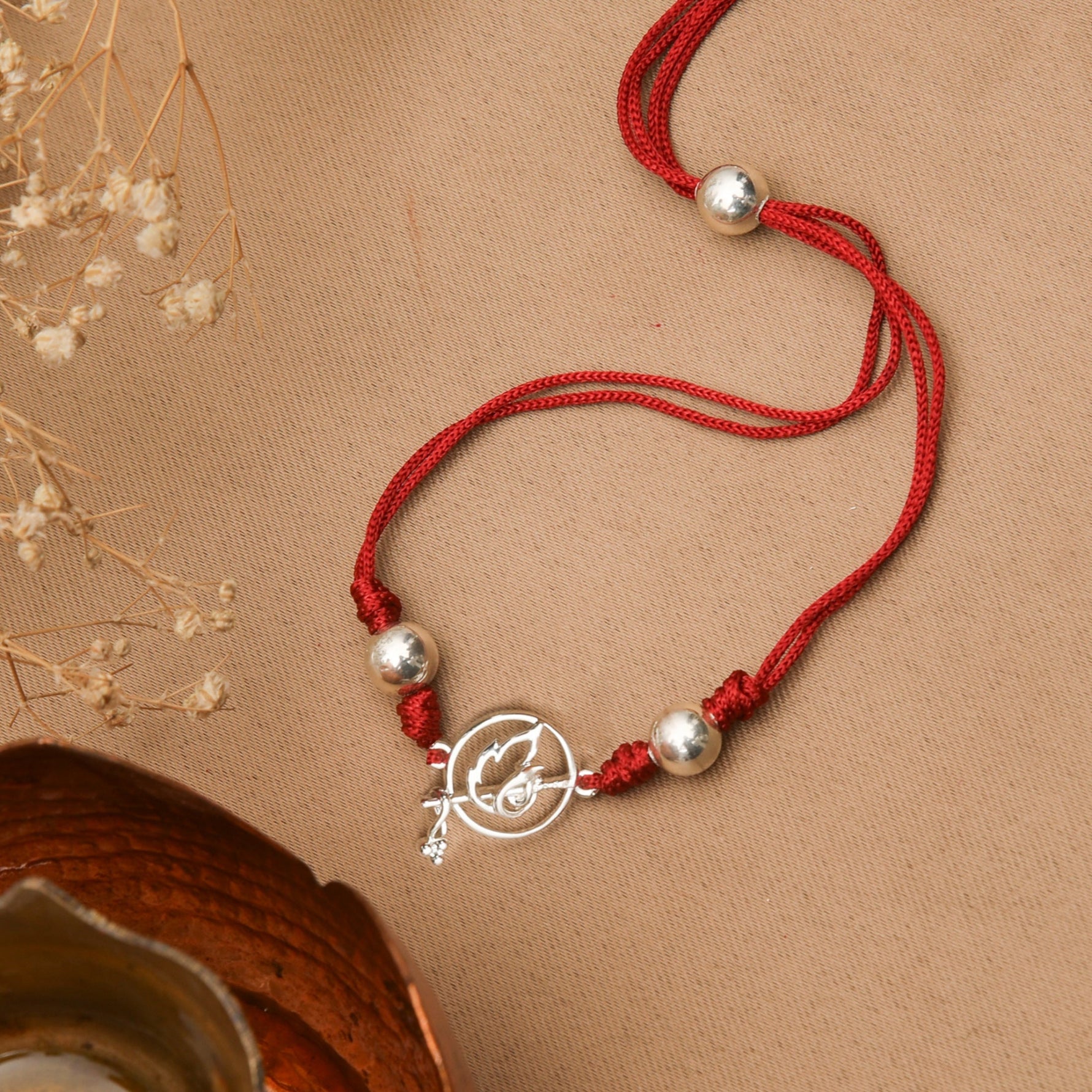 Murlidhar Silver Rakhi