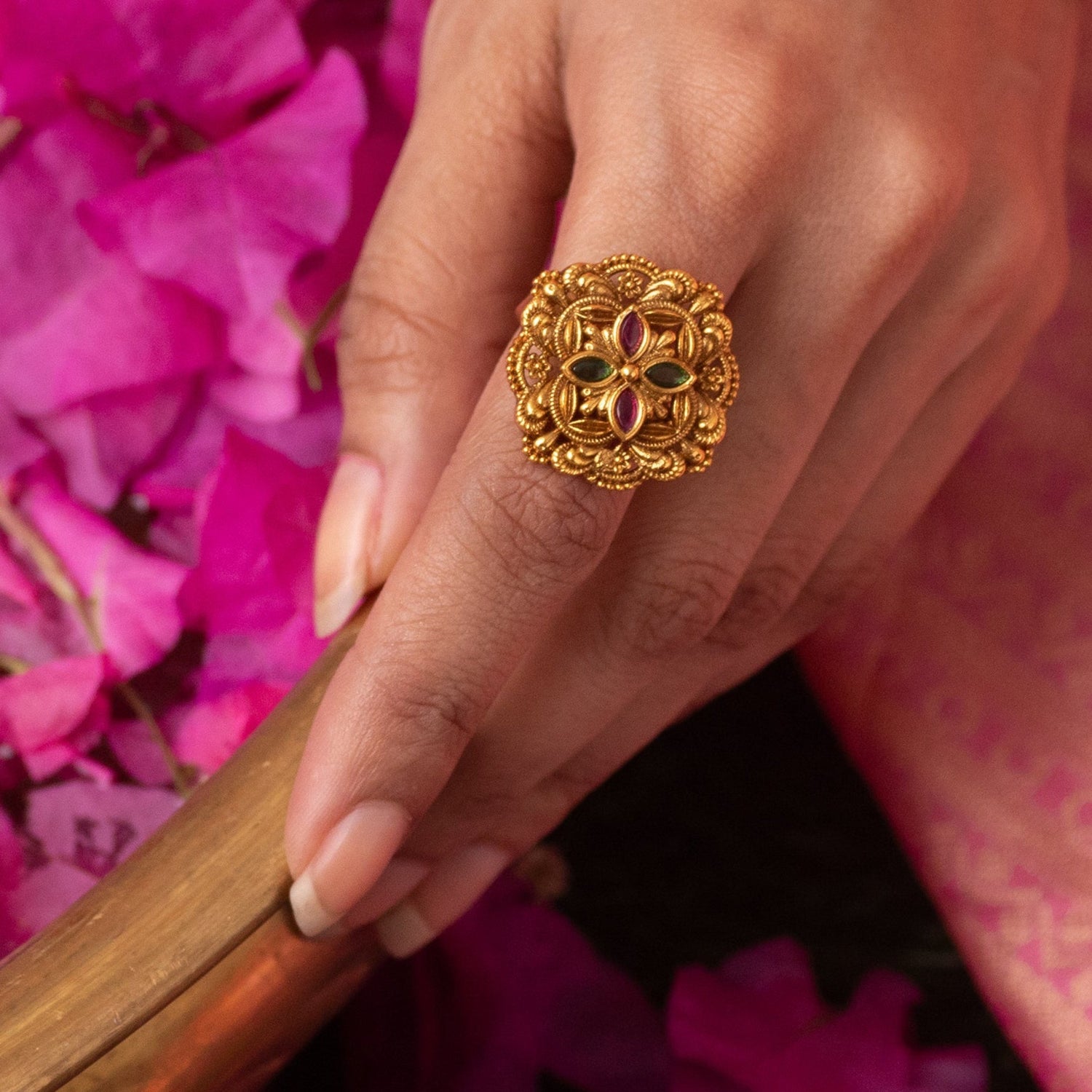 Sharini Antique Finger Ring