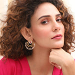 Alesa Nakshatra CZ Chandbali Earrings