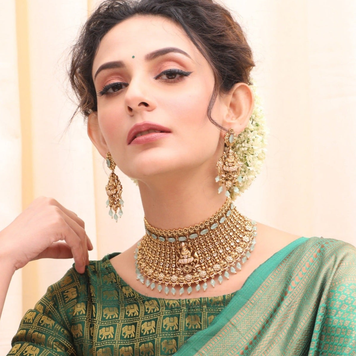 Vimala Antique Nakshi Choker Set