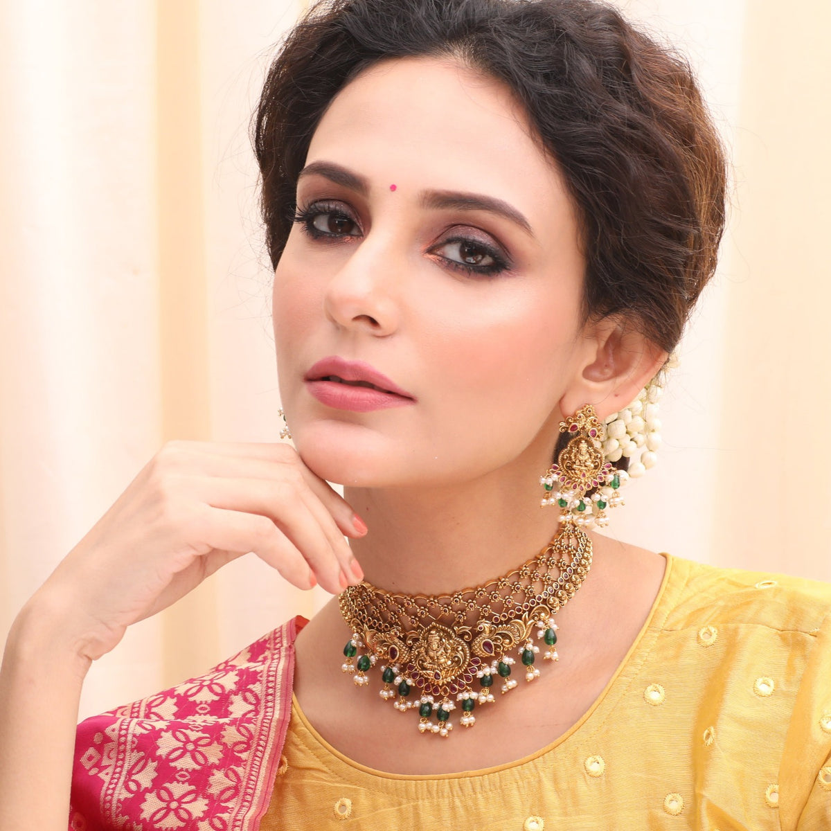 Keeka Antique Temple Choker Set