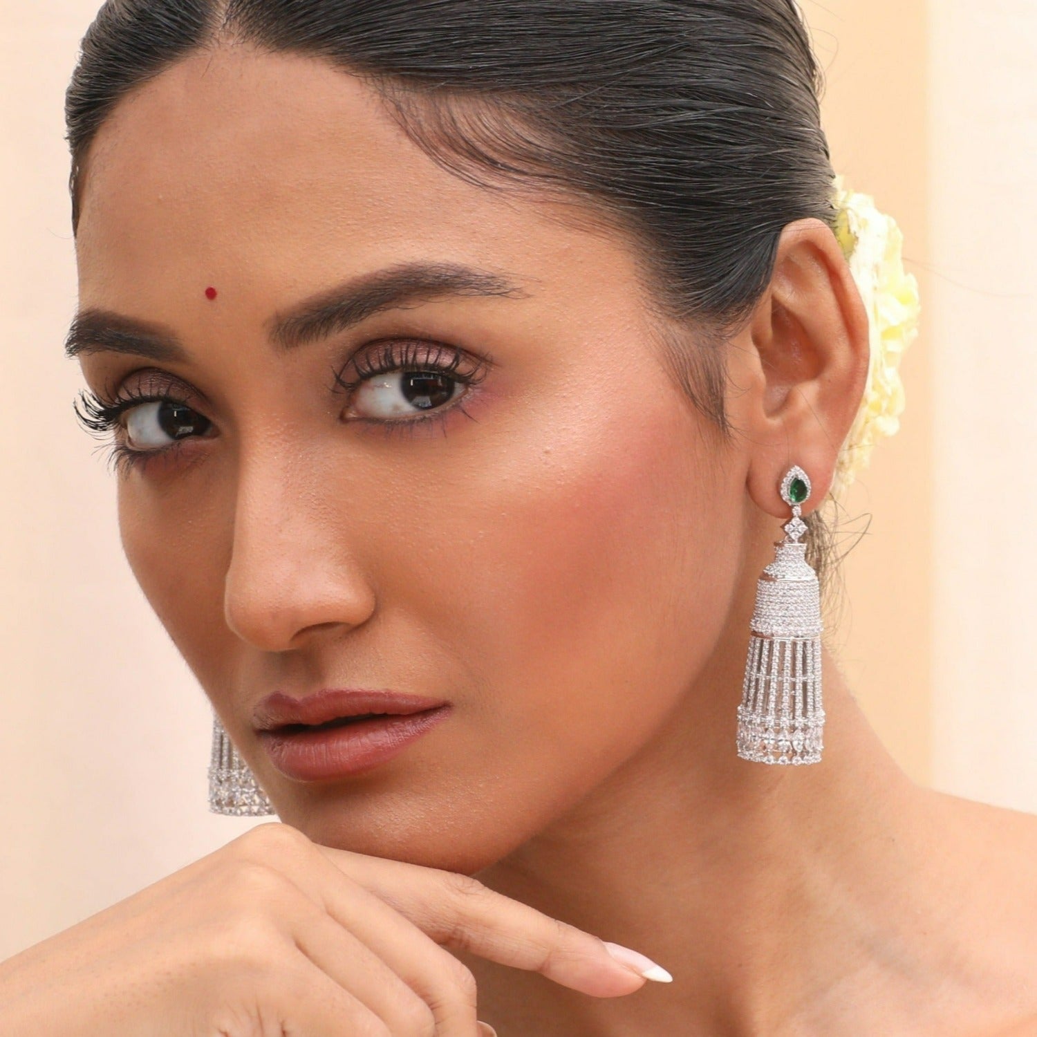 Aishani Nakshatra CZ Earrings