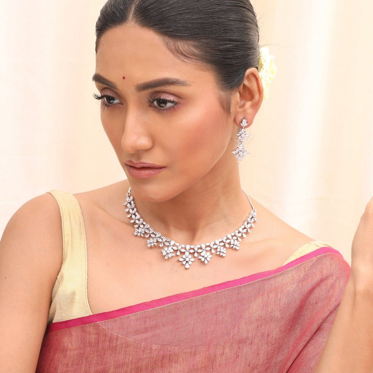 Lilith Nakshatra CZ Necklace Set