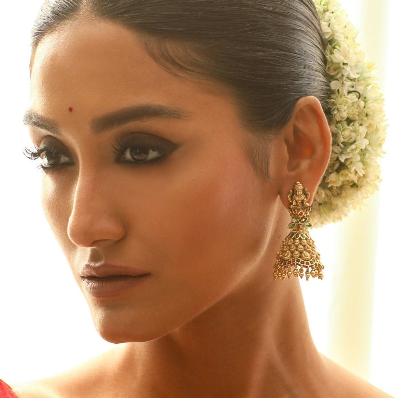 Karali Antique Jhumka Earrings