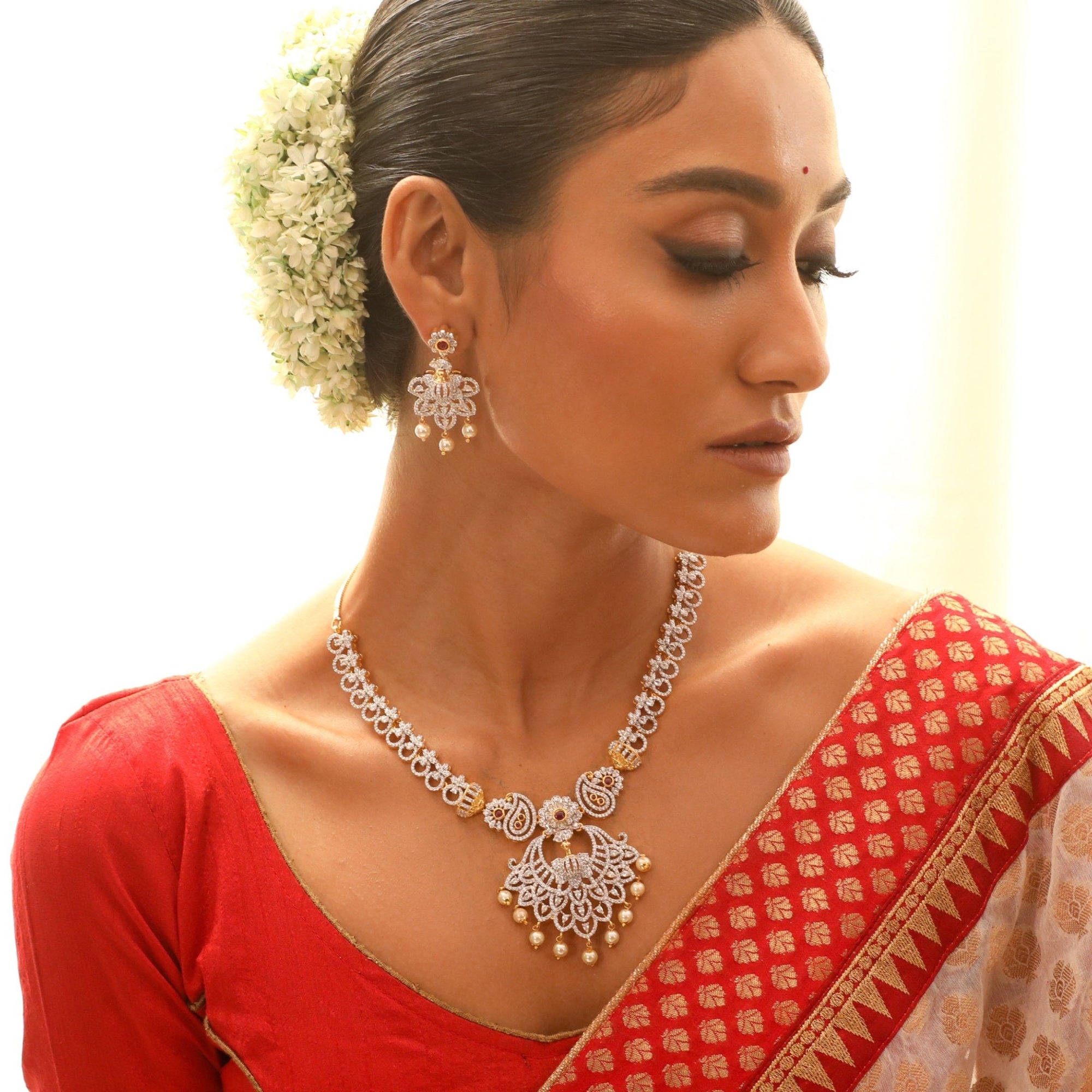 Maia Nakshatra CZ Necklace Set