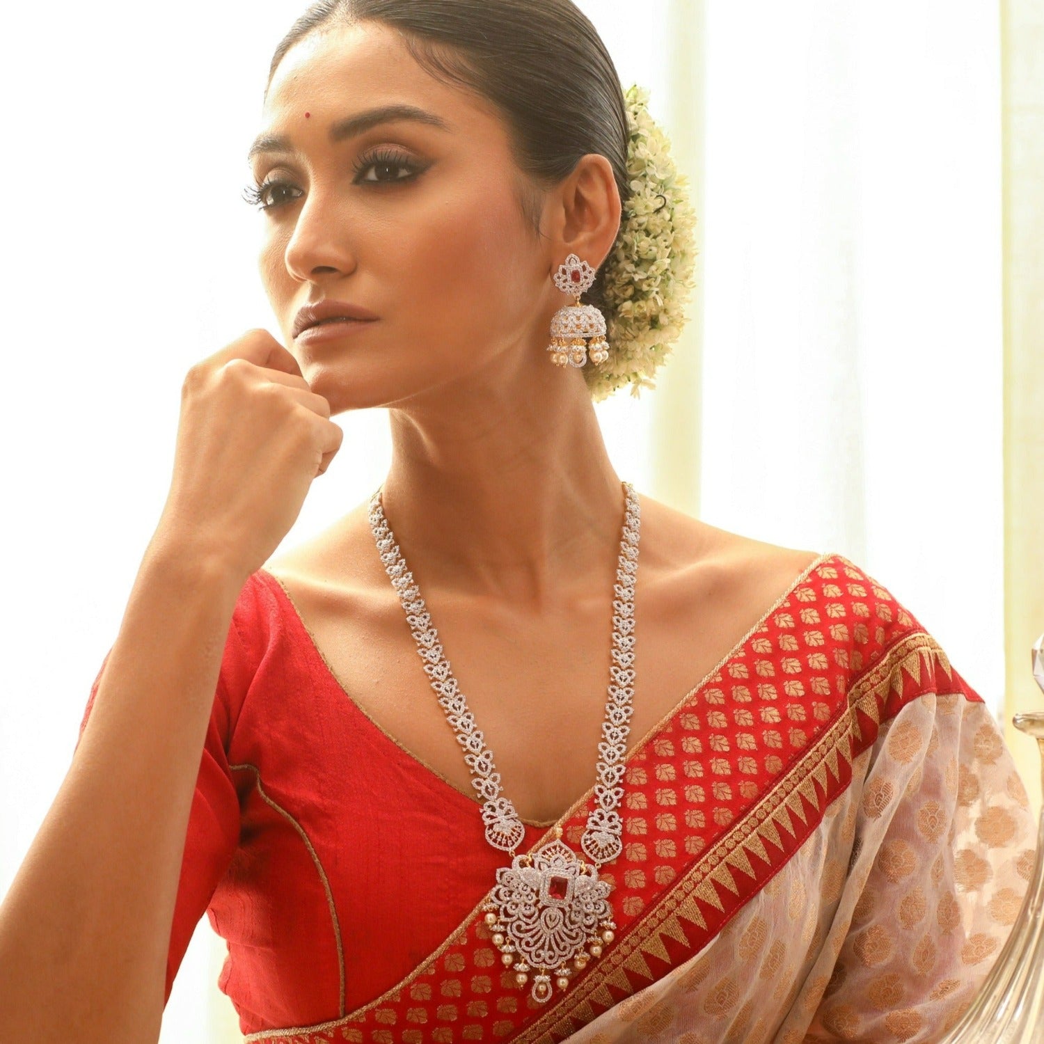 Anchita Nakshatra CZ Necklace Set