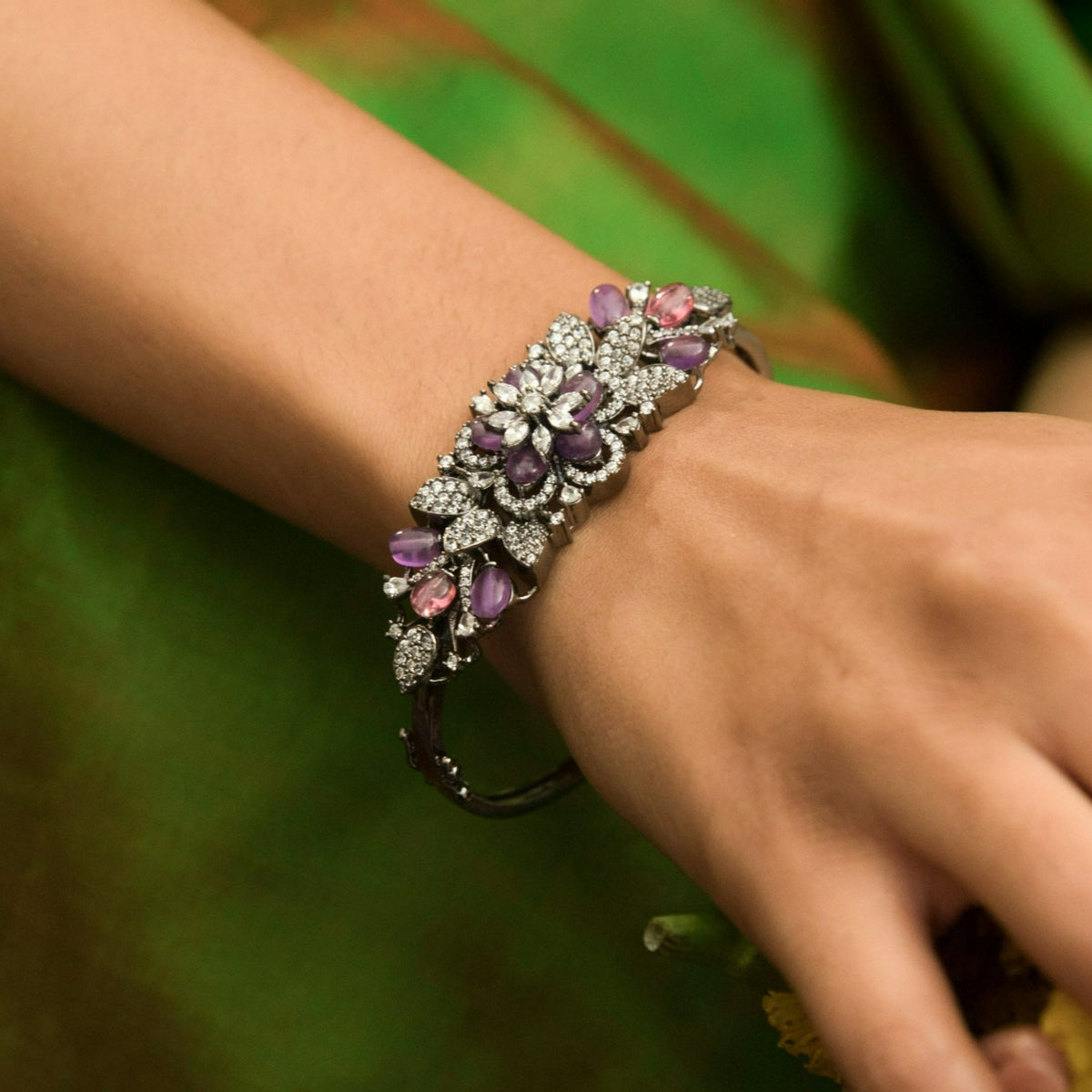 Floral Bloom CZ Bracelet