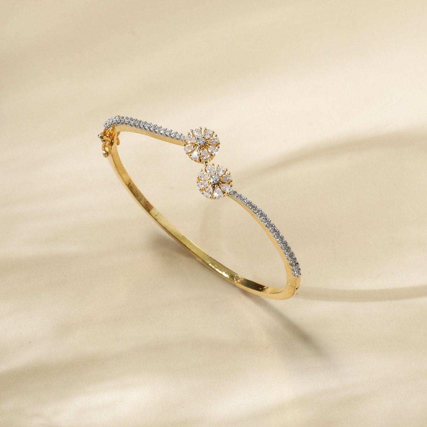 Luna Nakshatra CZ Gold Plated Bracelet