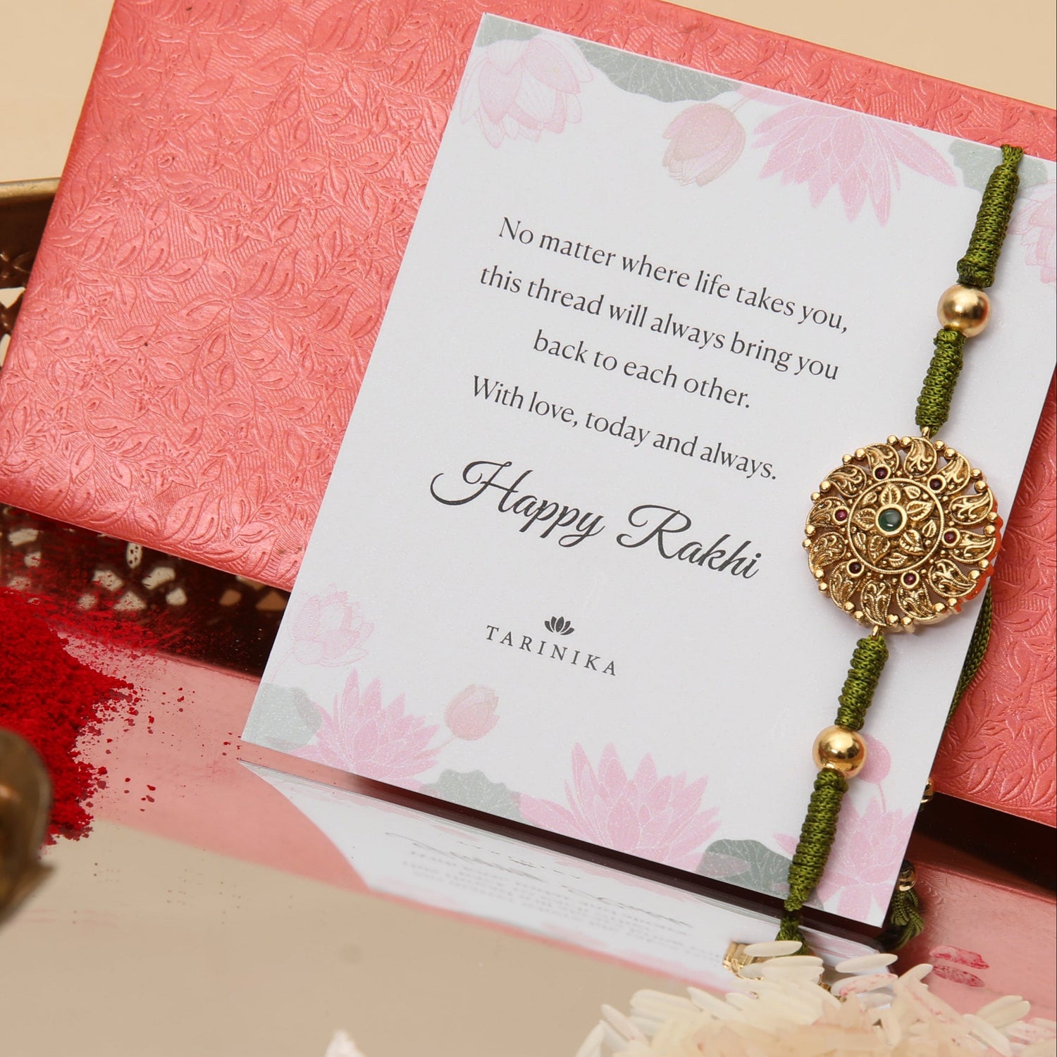 Sanskriti Round Antique Rakhi