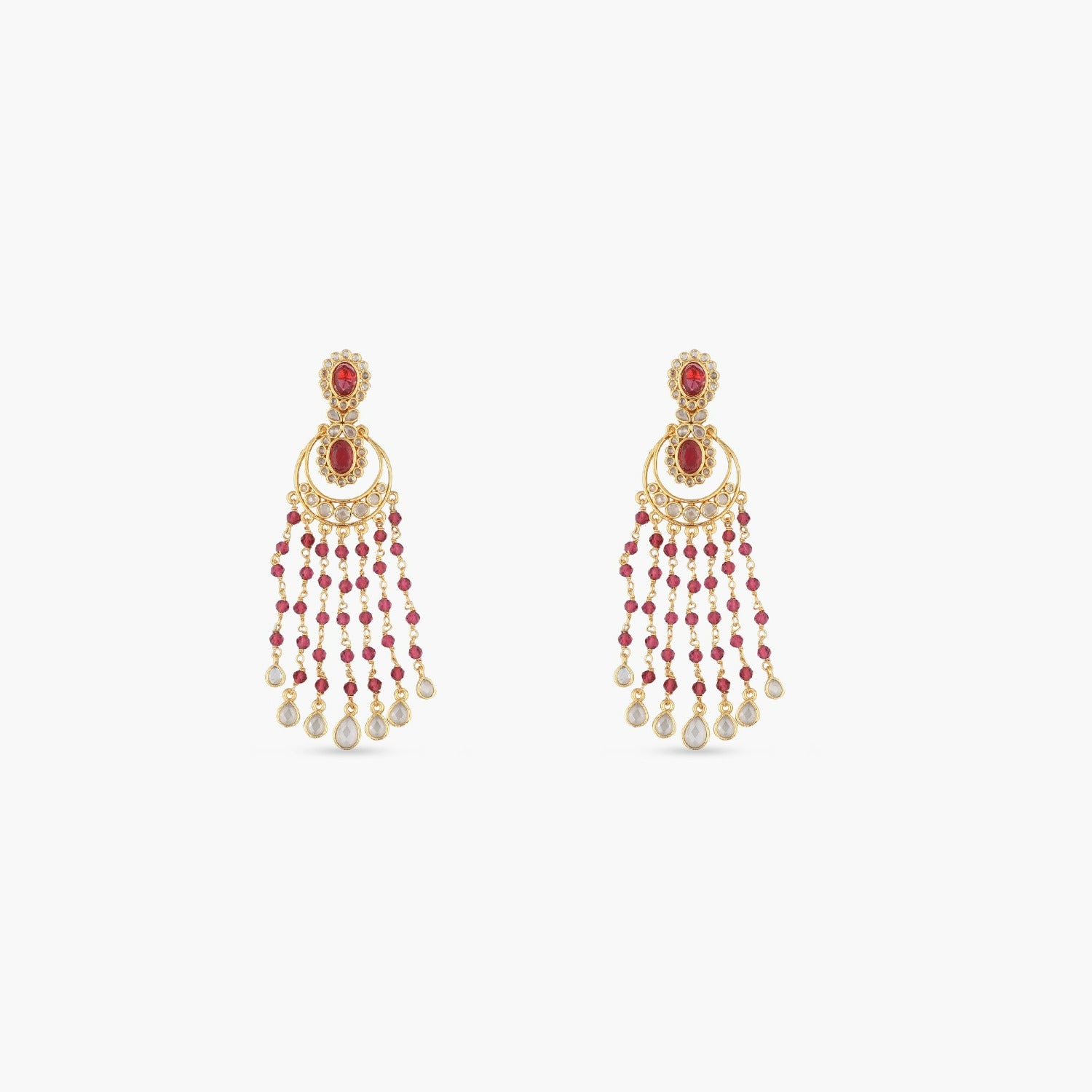 Classic Beads Floral Earrings