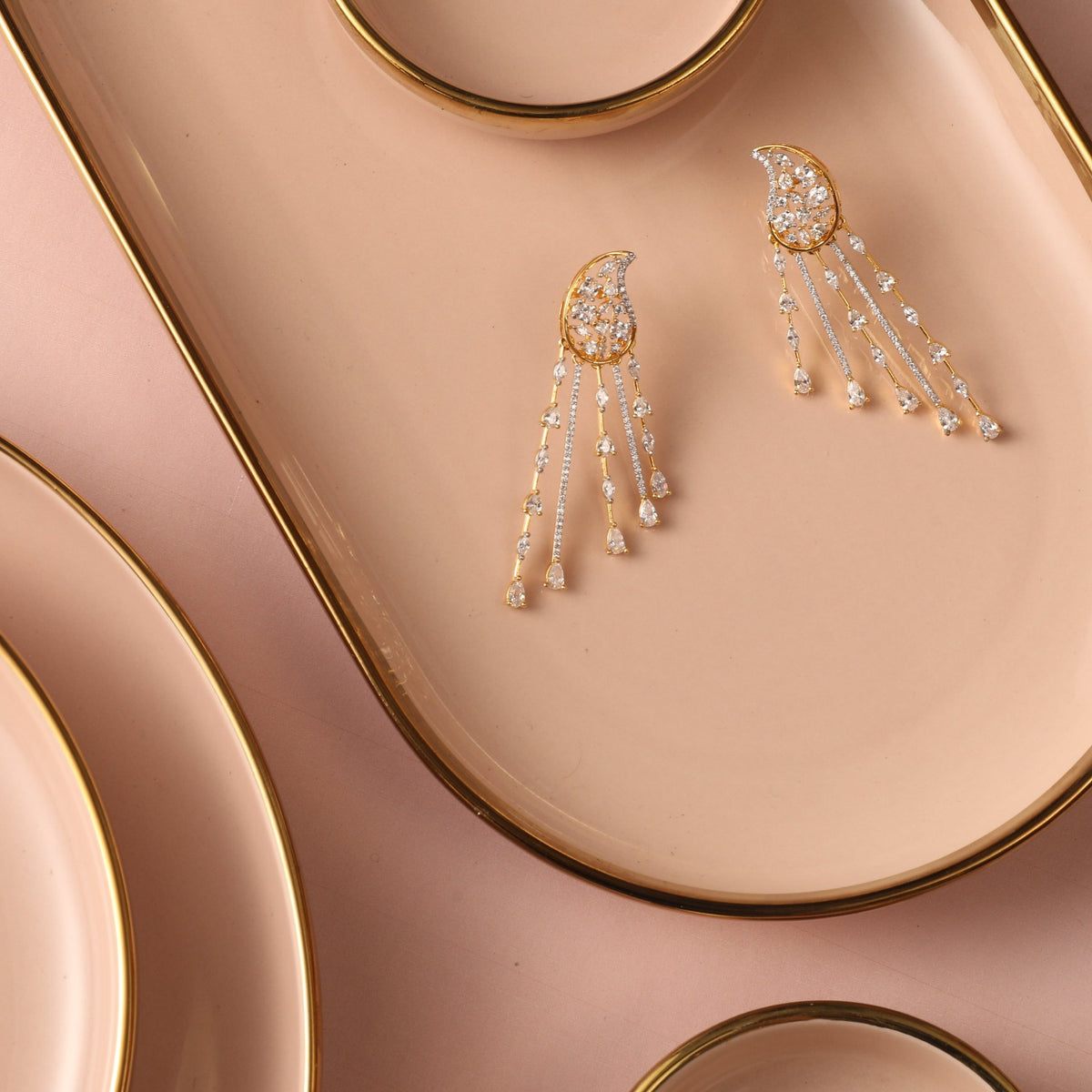 Karina CZ Drop Earrings