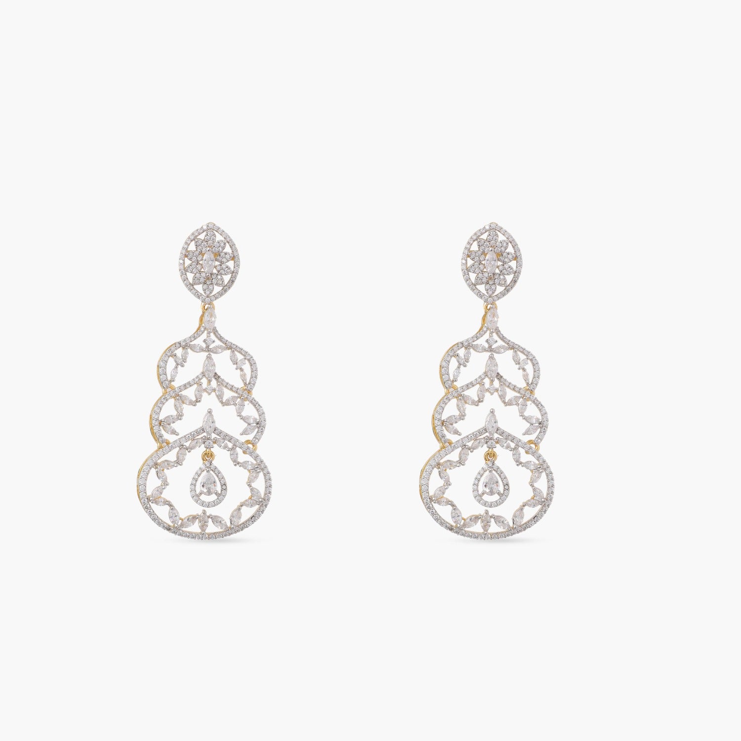 Riley Nakshatra CZ Drop Earrings