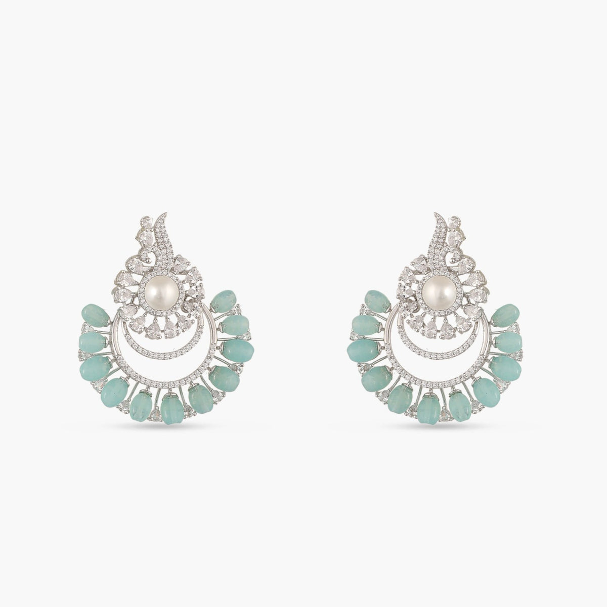 Floral Bloom Pearl Earrings