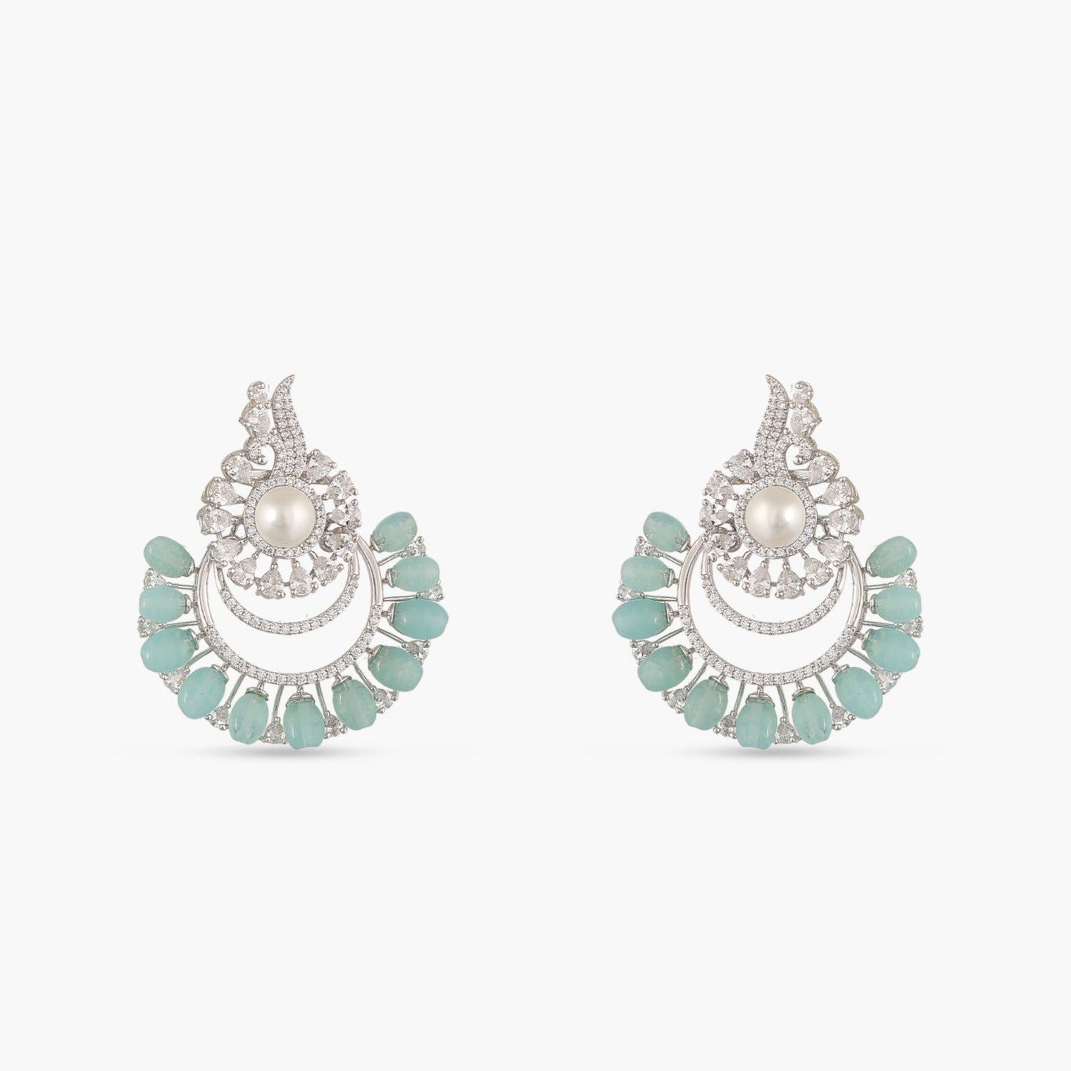 Floral Bloom Pearl Earrings