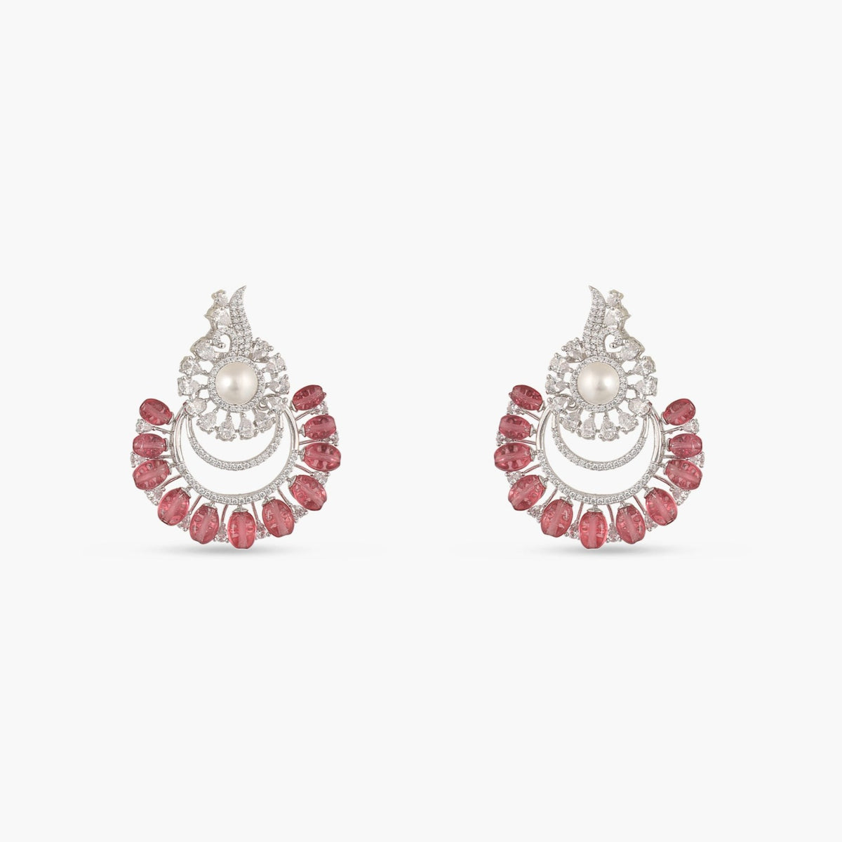 Floral Bloom Pearl Earrings