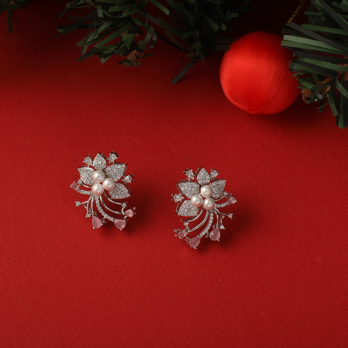 Floral Bloom Classic CZ Stud